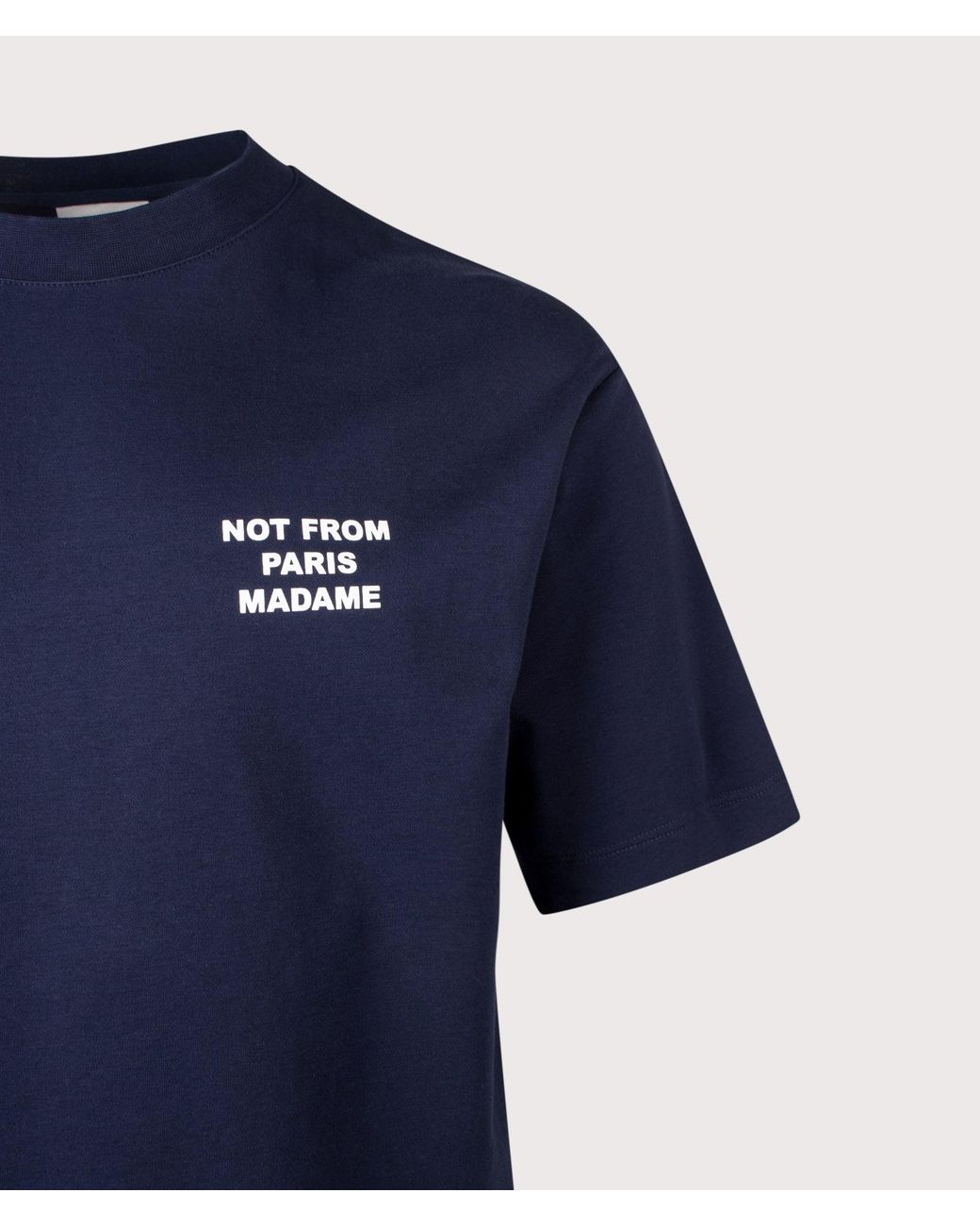 Drole de Monsieur Blue Slogan T-Shirt for men