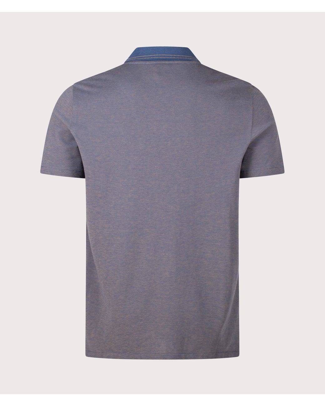 Paul Smith Blue Regular Fit Quarter Zip Polo Shirt for men