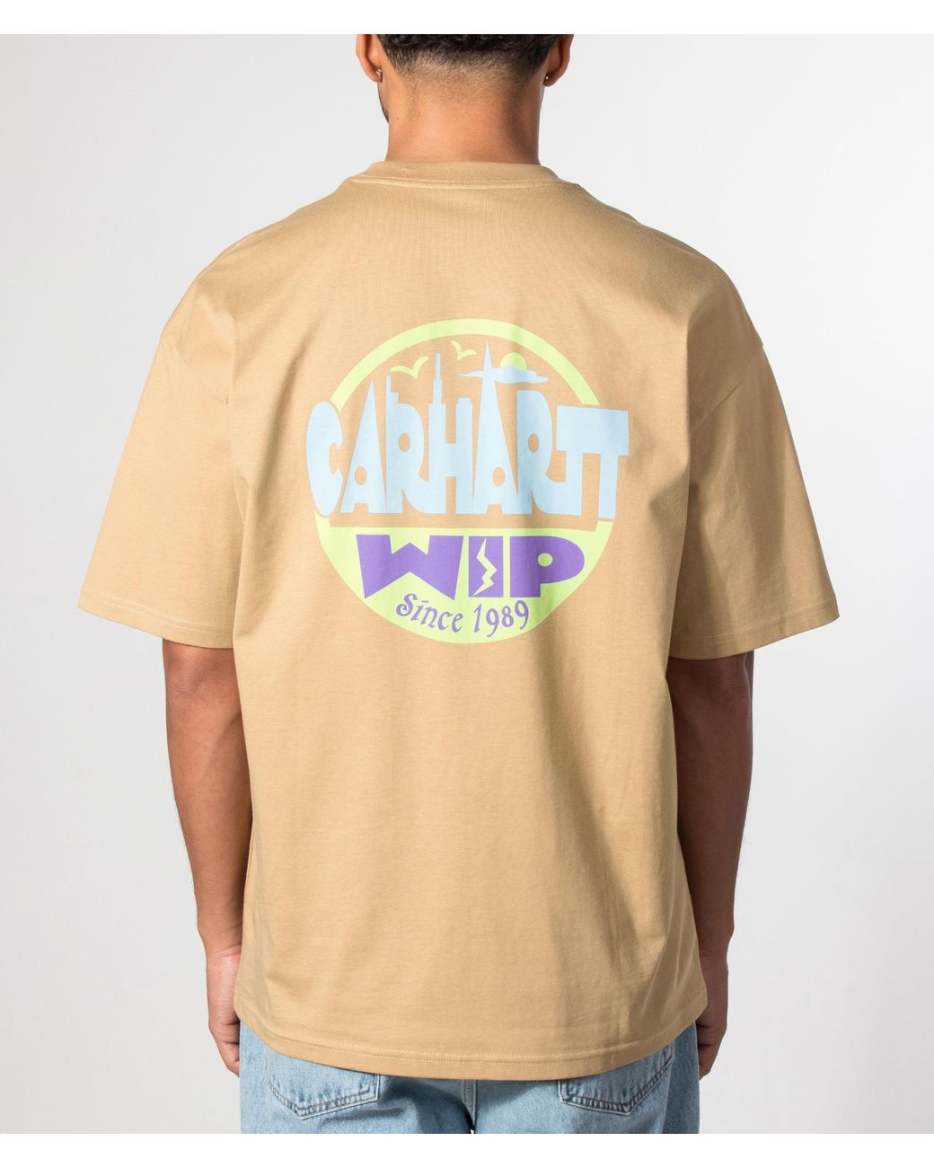 Carhartt Natural Oversized Fit Luggage Label T-Shirt for men