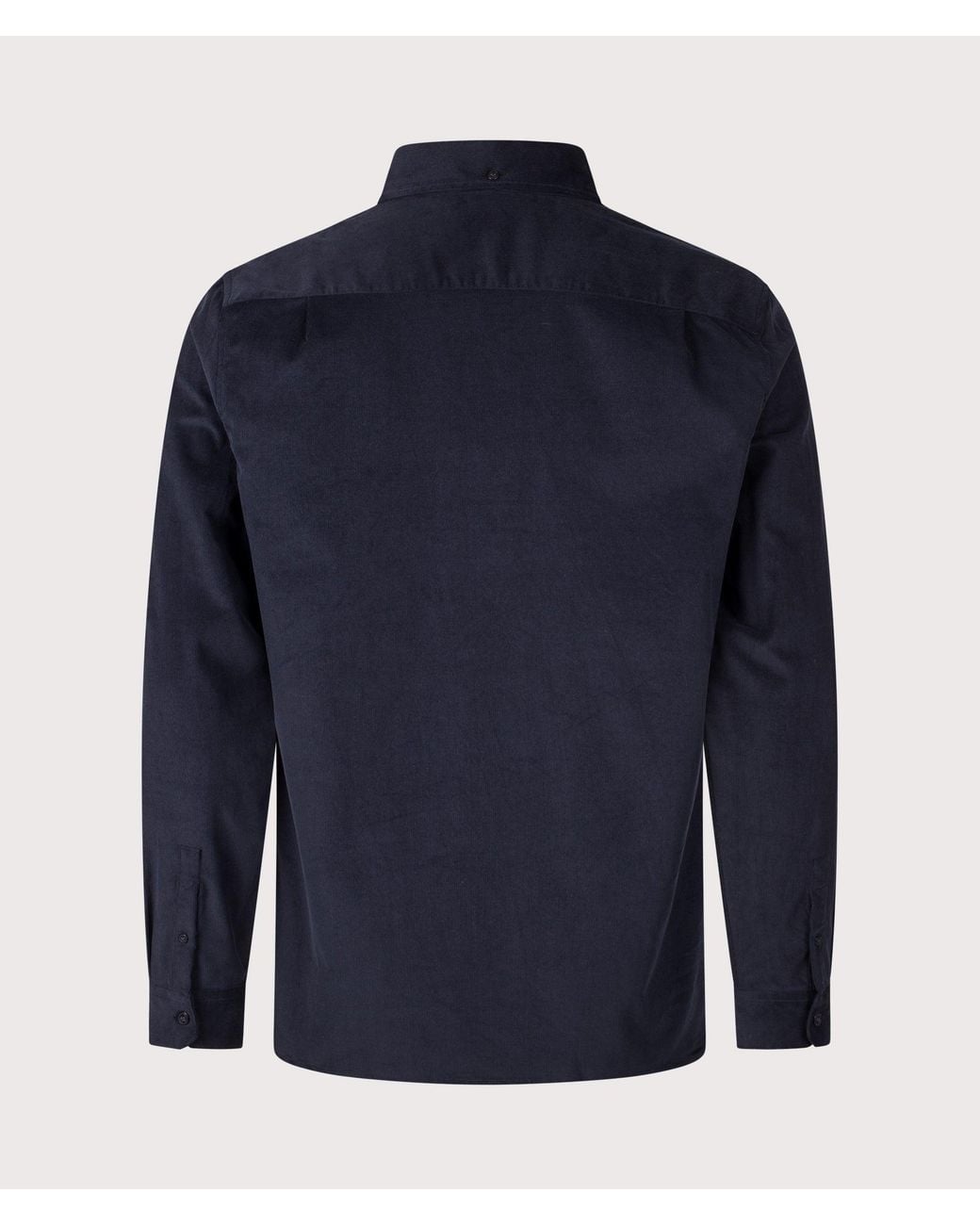 Fred Perry Blue Regular Fit Needle Cord Shirt for men