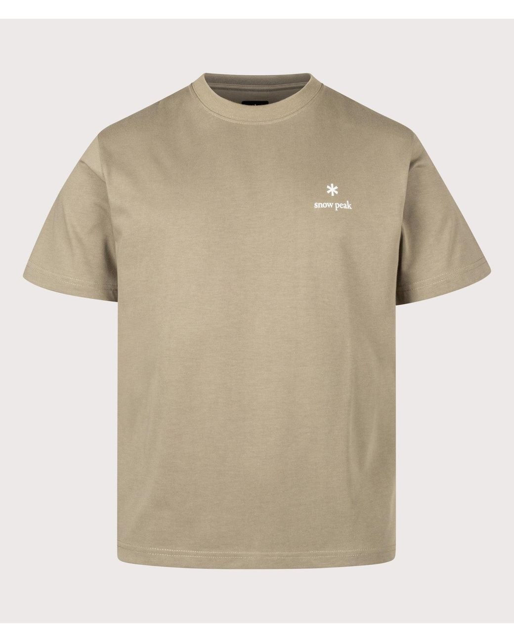 Snow Peak Natural Relaxed Fit New Standard Logo T-Shirt for men