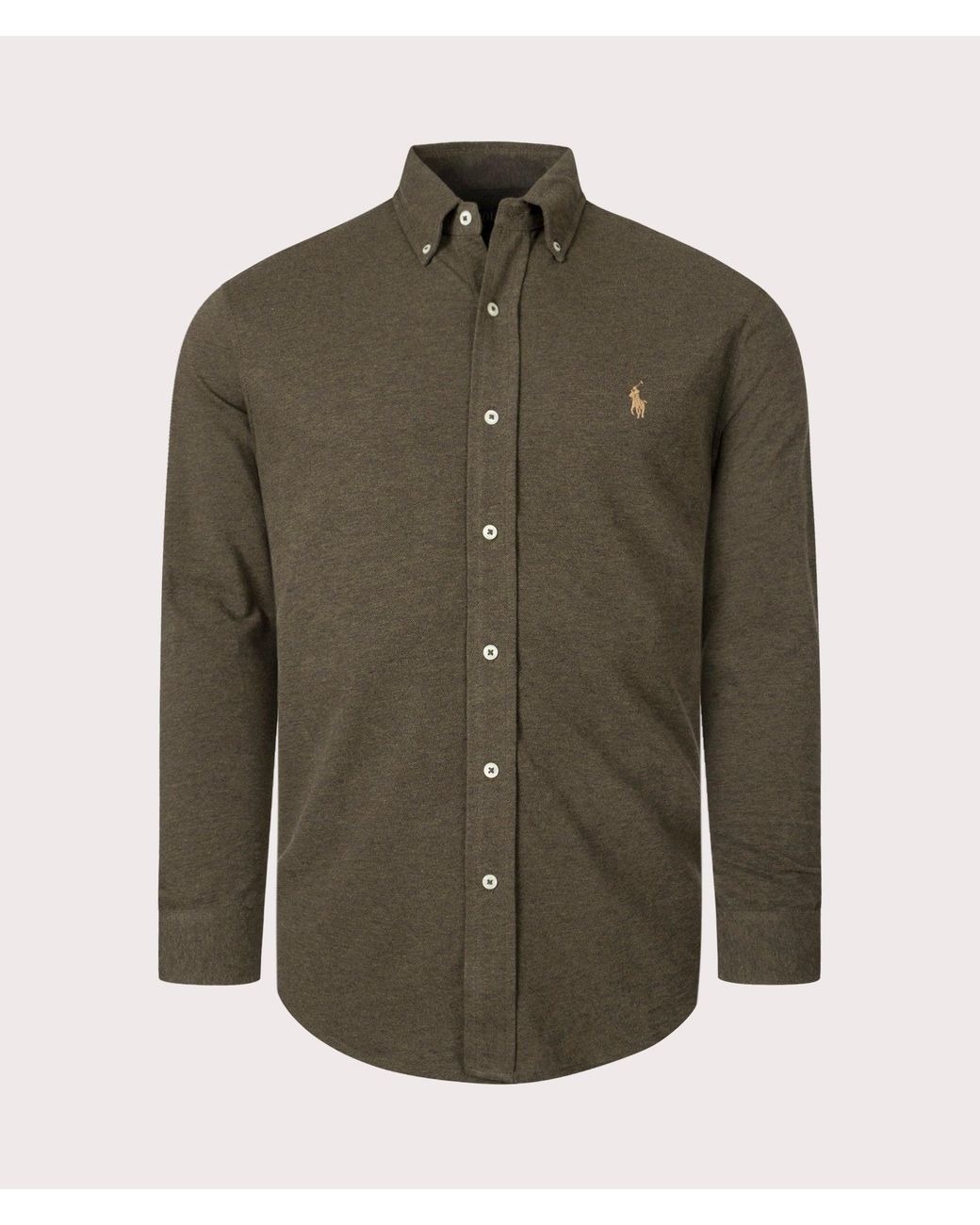 Polo Ralph Lauren Green Relaxed Fit Featherweight Mesh Shirt for men