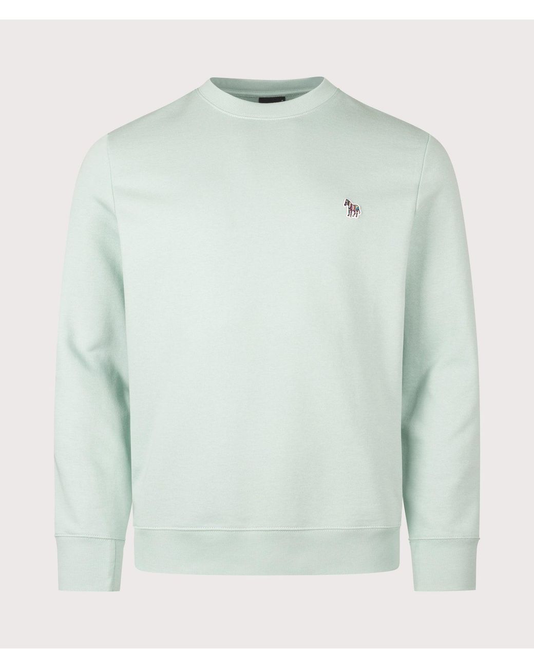 Paul Smith Green Regular Fit Organic Cotton Zebra Logo Sweatshirt for men