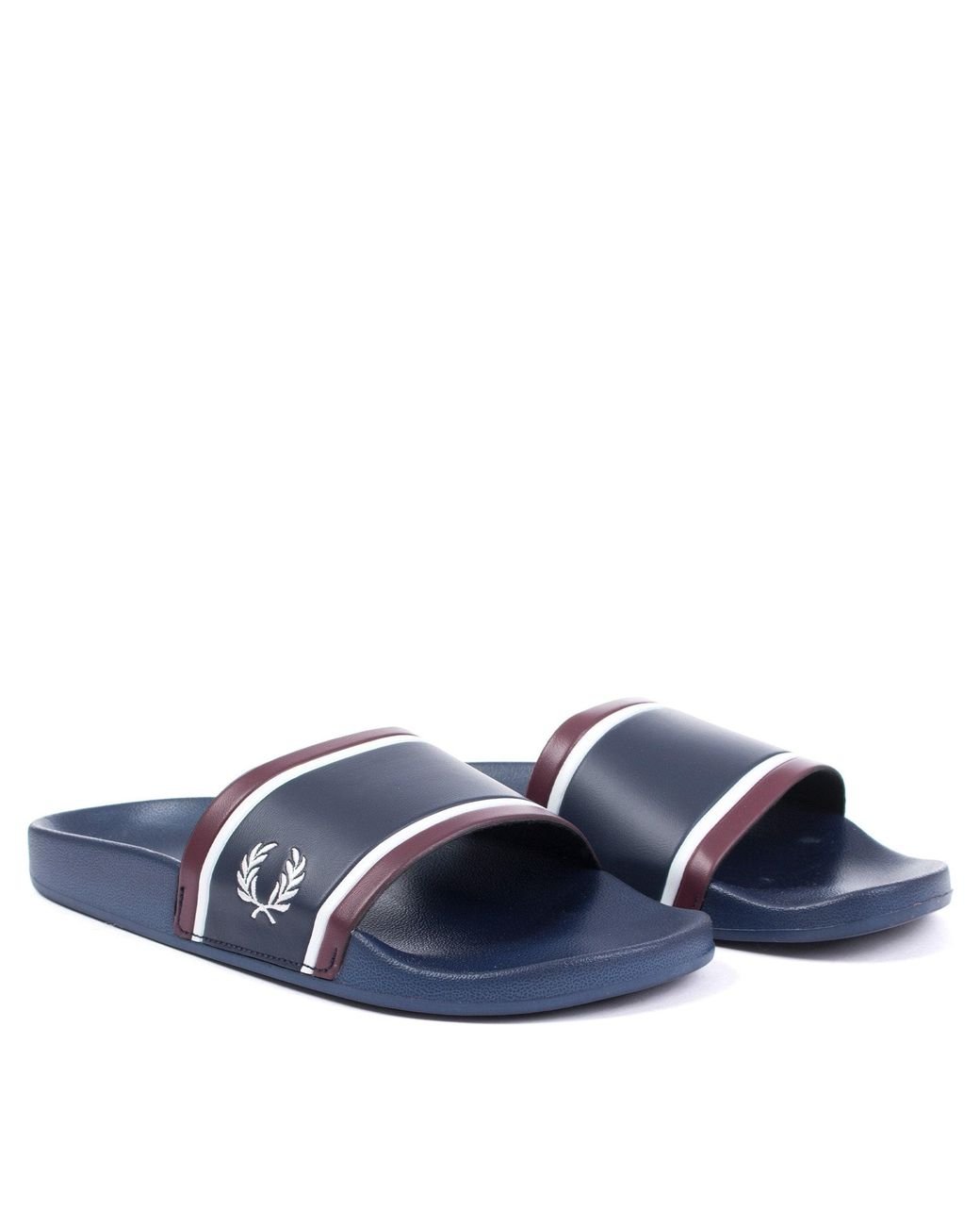 Fred Perry Printed Sliders in Blue for Men | Lyst UK