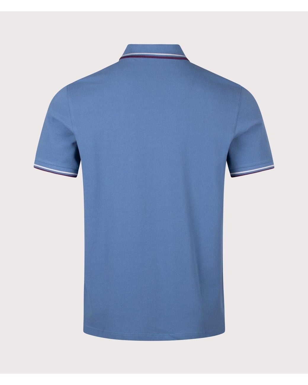 Fred Perry Blue Regular Fit Twin Tipped Shirt for men