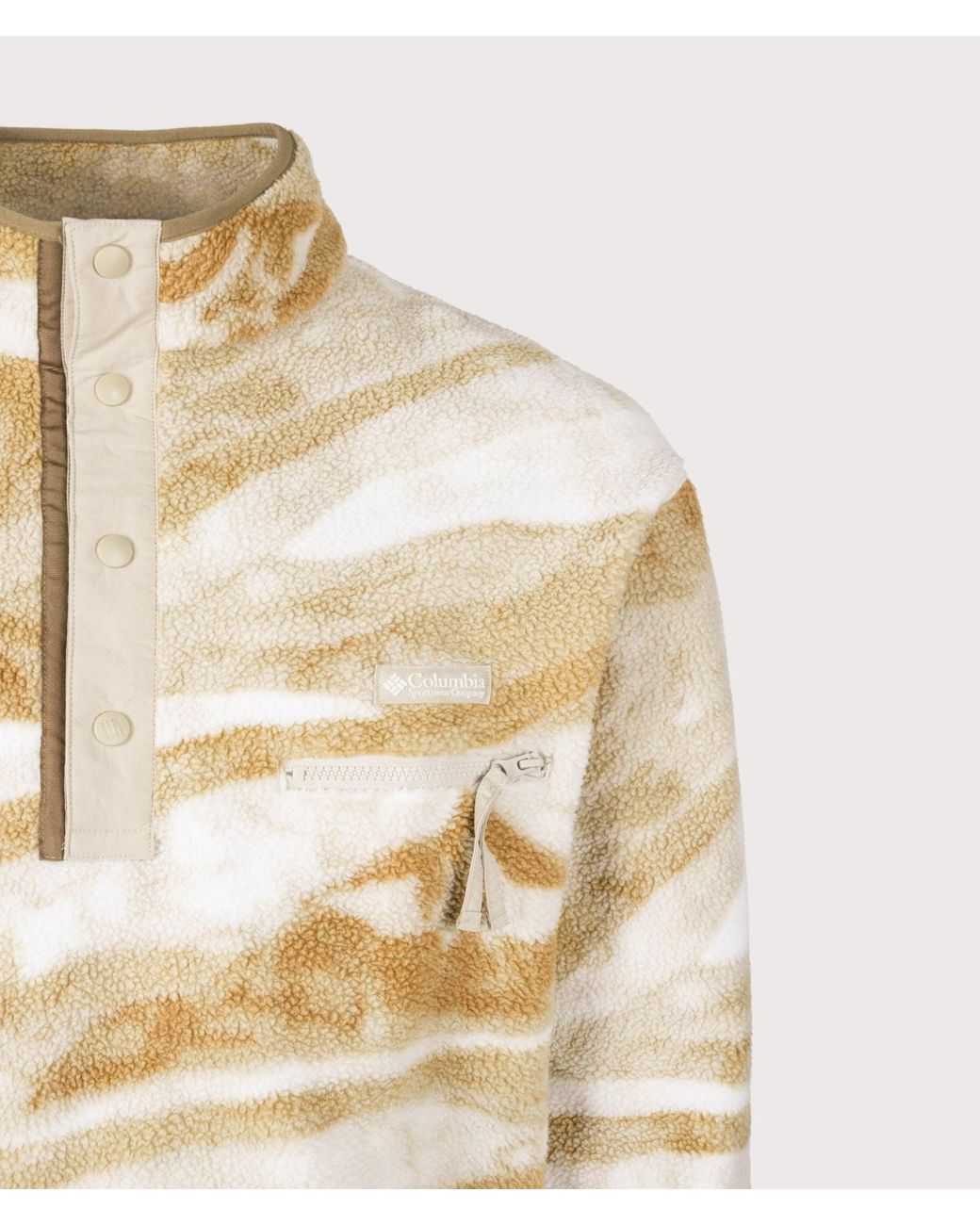 Columbia Natural Regular Fit Helvetia Ii Printed Half Snap Fleece for men