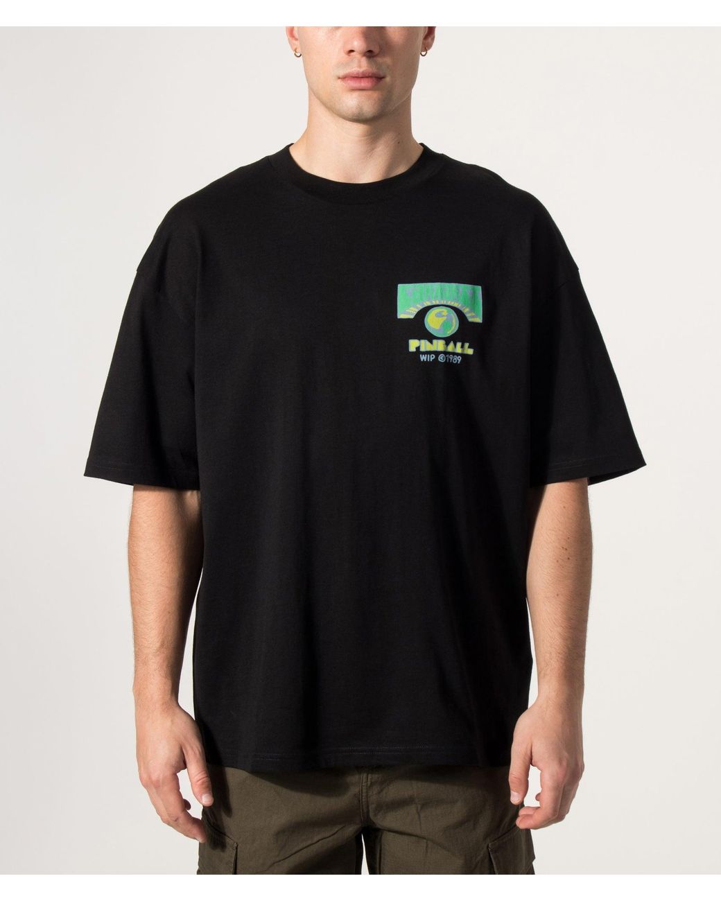 Carhartt Black Oversized Fit Pinball T-Shirt for men