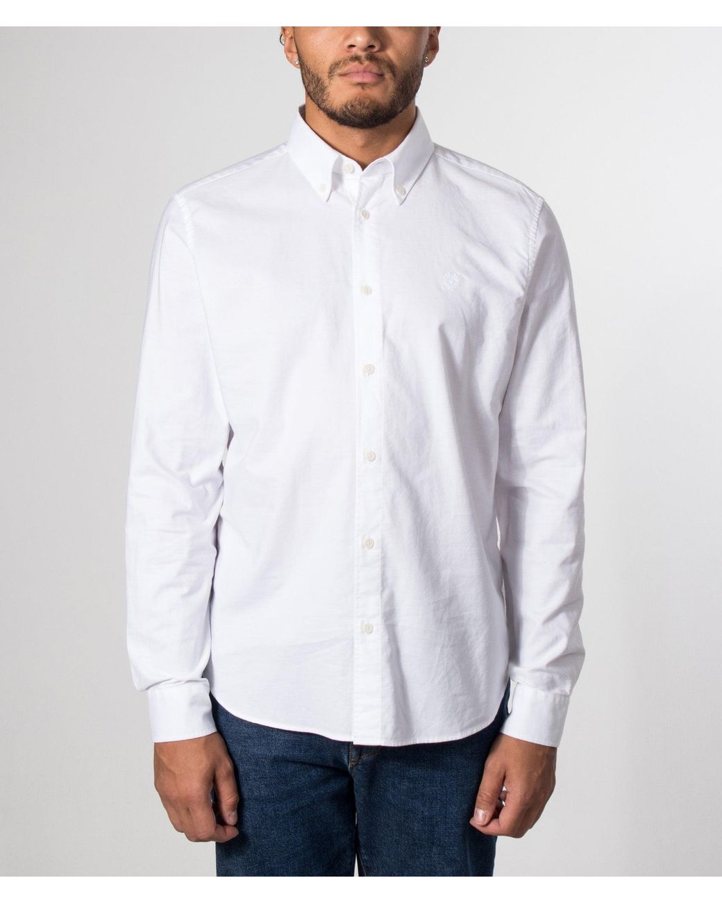 Belstaff White Slim Fit Street Shirt for men