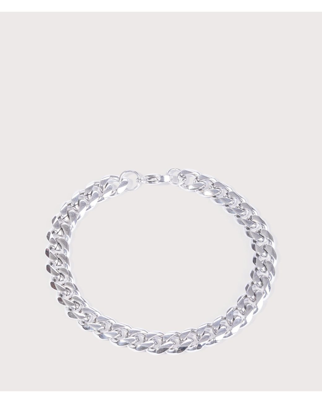 Mysterious Jeweller Natural Stainless Steel Cuban Bracelet for men