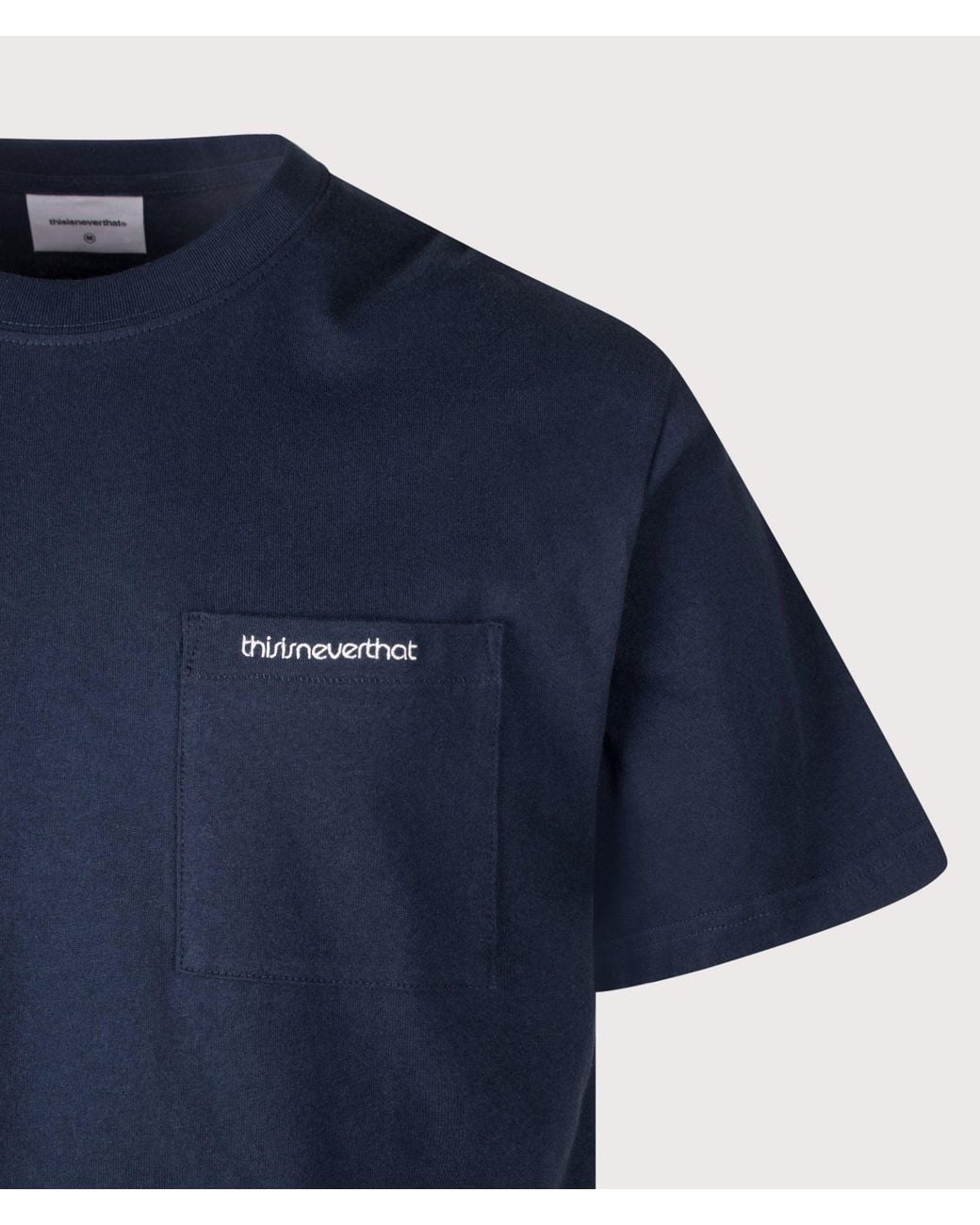 Thisisneverthat Blue Regular Fit Basic Pocket T-Shirt for men