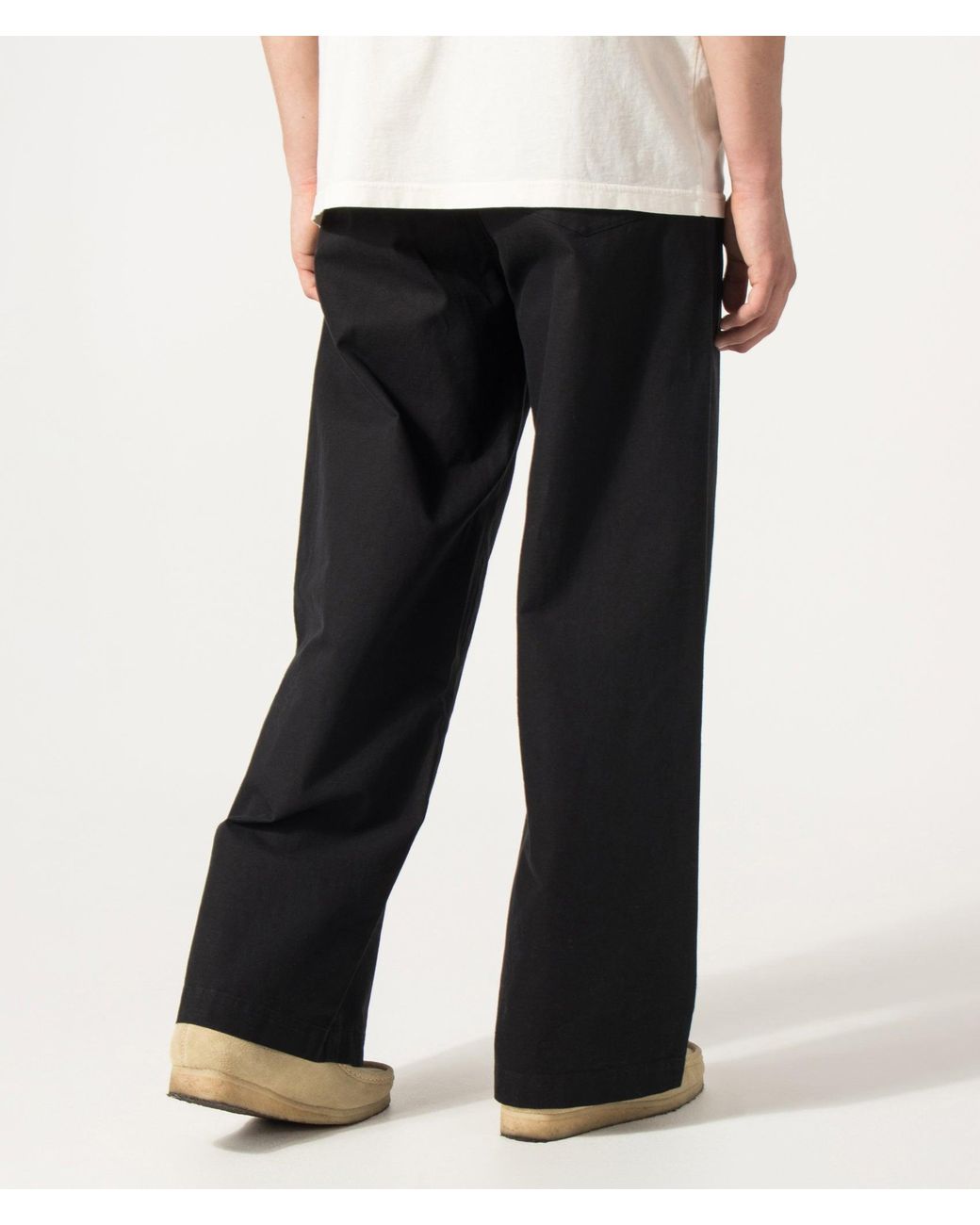 A.P.C. Black Loose Fit Lou Pants for men