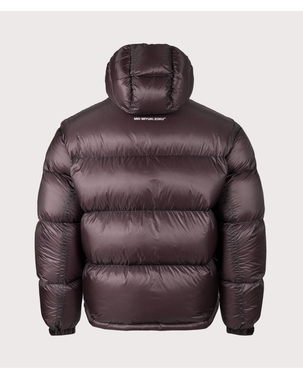 MKI Miyuki-Zoku Red Translucent Hooded Bubble Jacket for men
