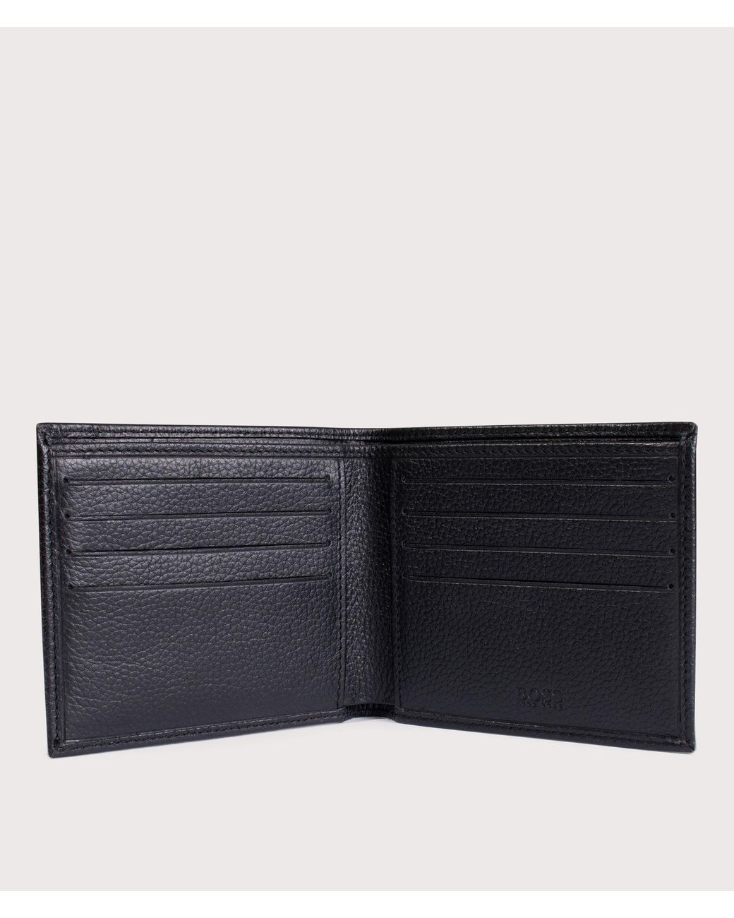 Boss Black Wallet And Card Holder Set for men