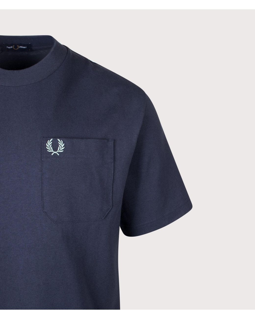 Fred Perry Blue Relaxed Fit T-Shirt for men