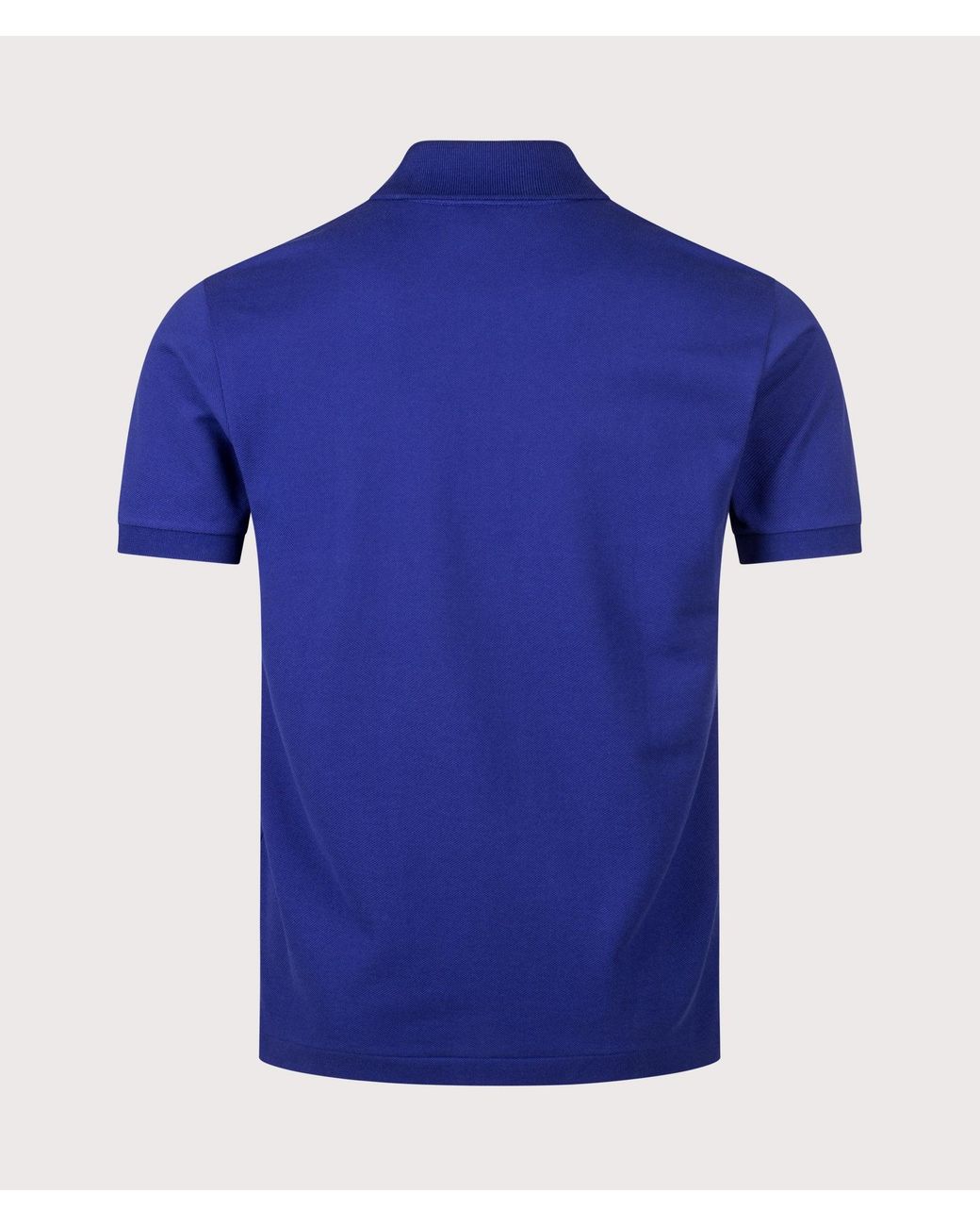 Lacoste Blue Classic Fit L1212 Croc Logo Polo Shirt for men