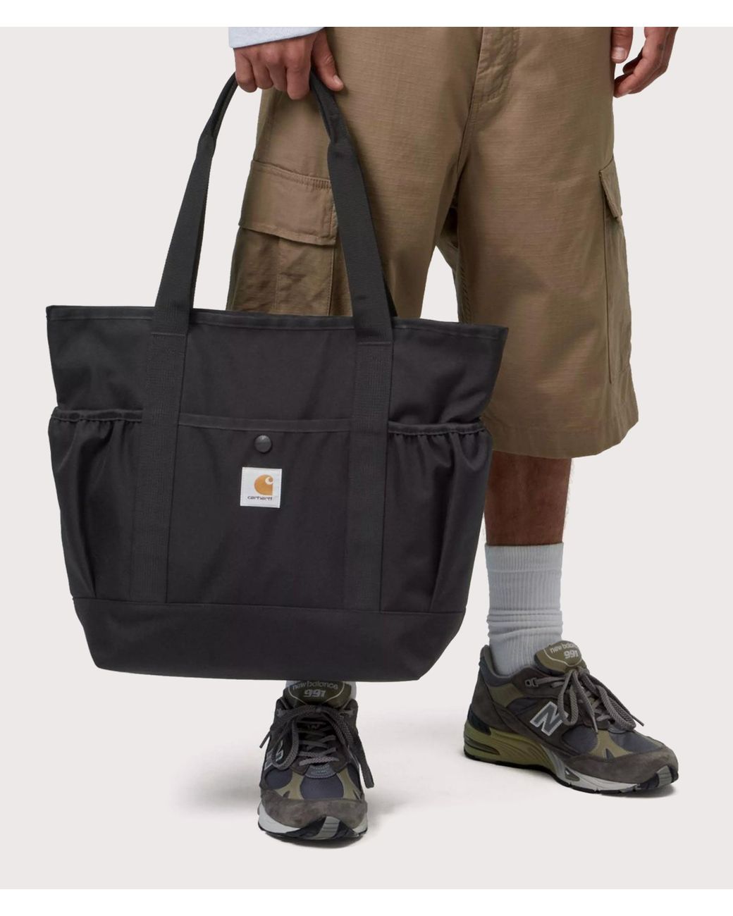 Carhartt Black Clapton Tote Bag for men