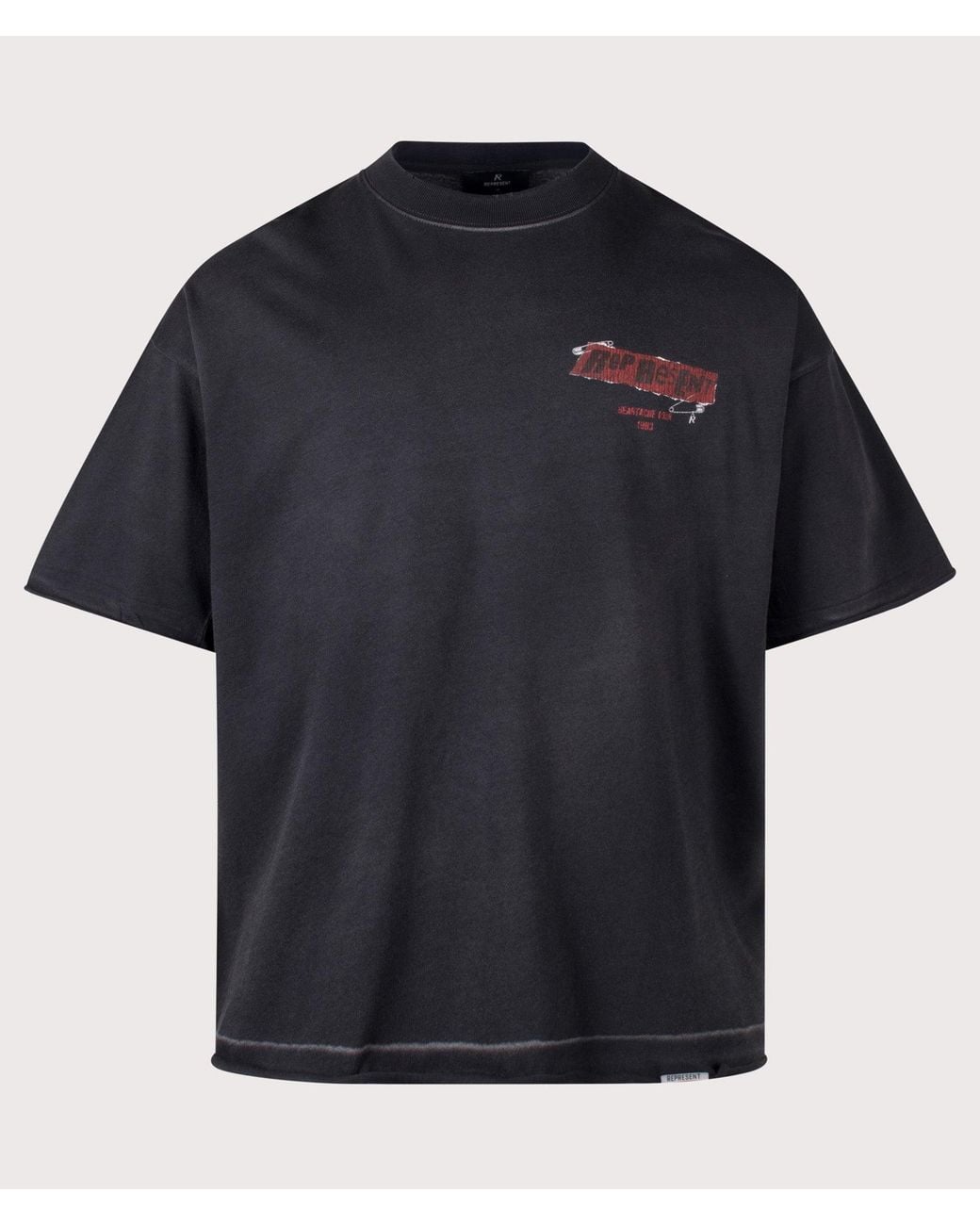 Represent Blue Oversized Fit Ransom T-Shirt for men