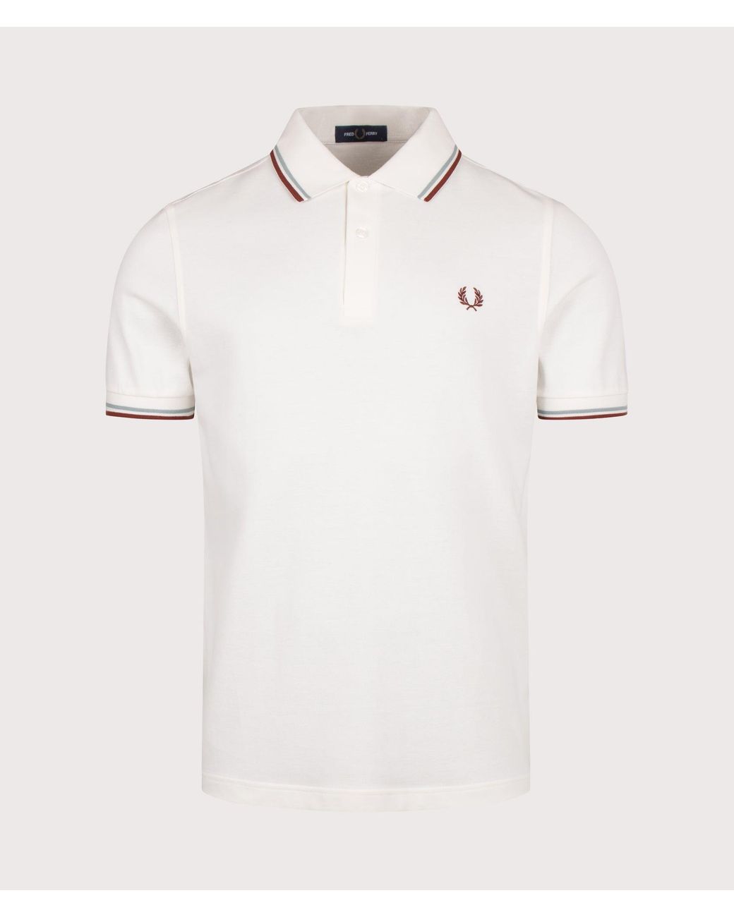 Fred Perry Natural Regular Fit Twin Tipped Polo Shirt for men