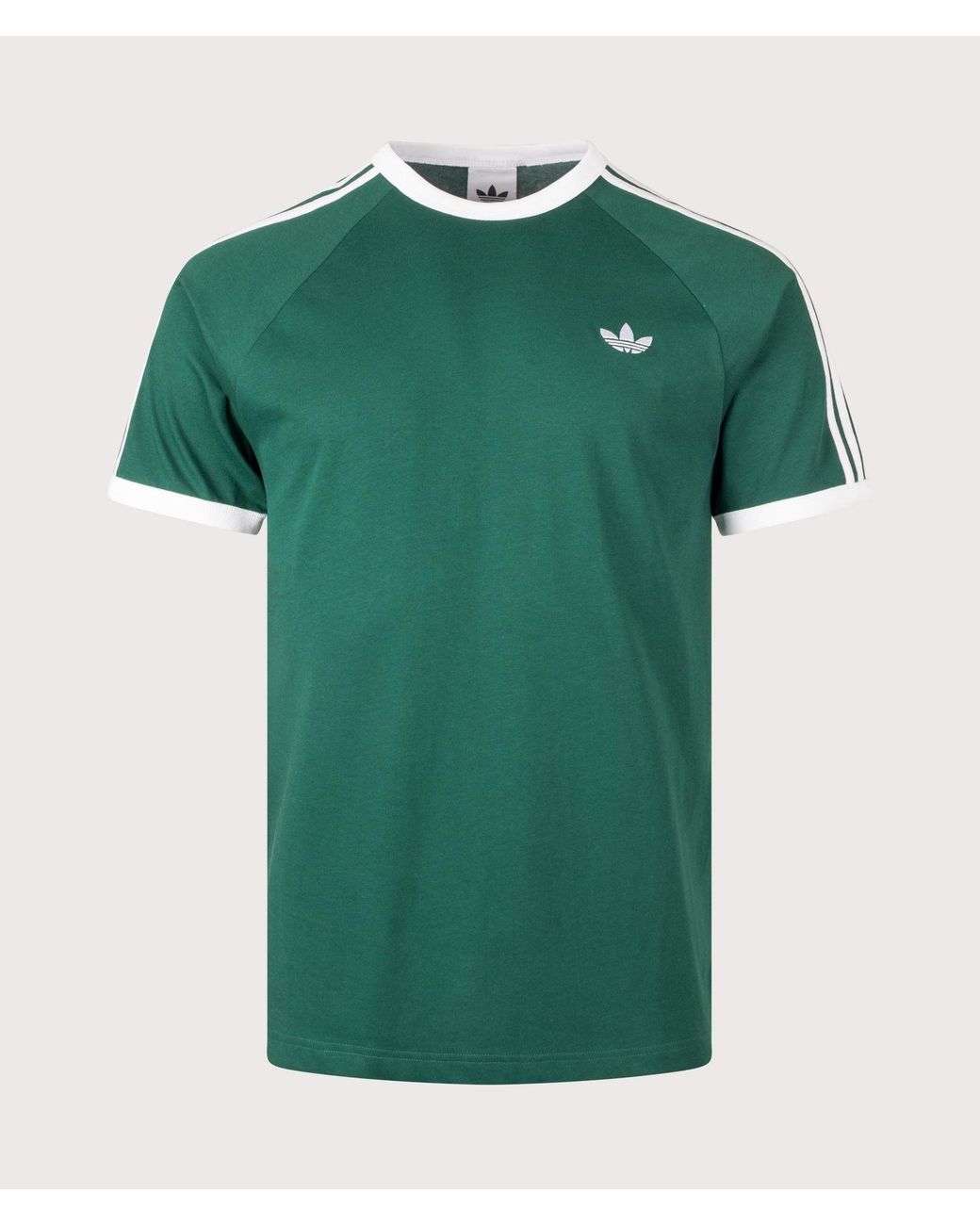 Adidas Originals Green 3 Stripes T-Shirt for men