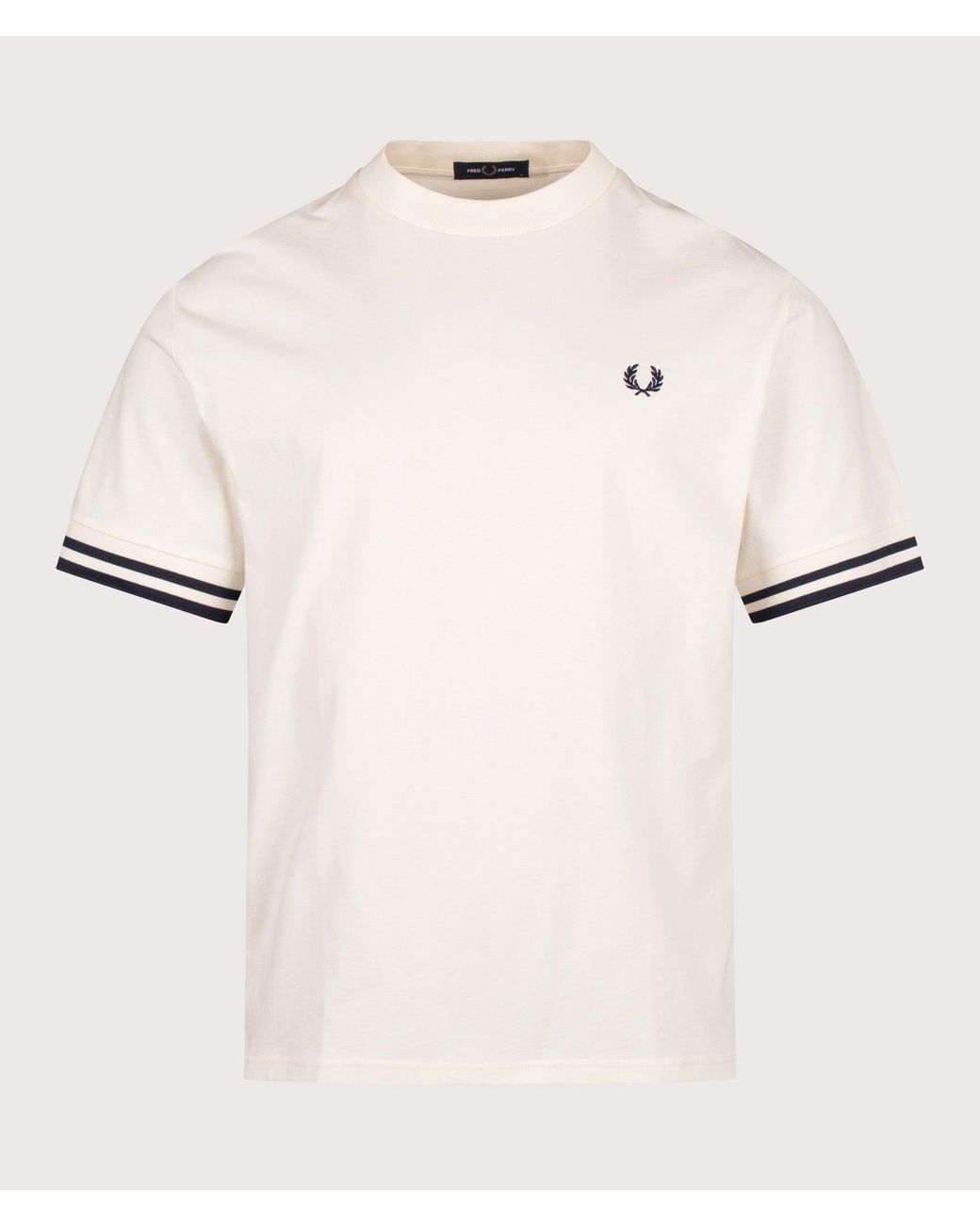 Fred Perry Natural Relaxed Fit Bold Tipped T-Shirt for men