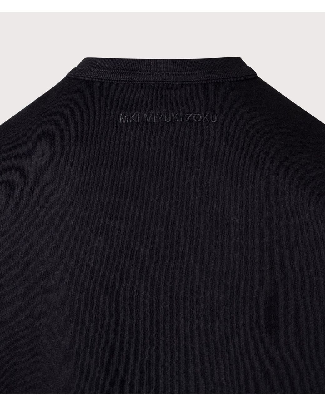 MKI Miyuki-Zoku Blue Relaxed Fit 220 Gsm Slub Long Sleeve T-Shirt for men