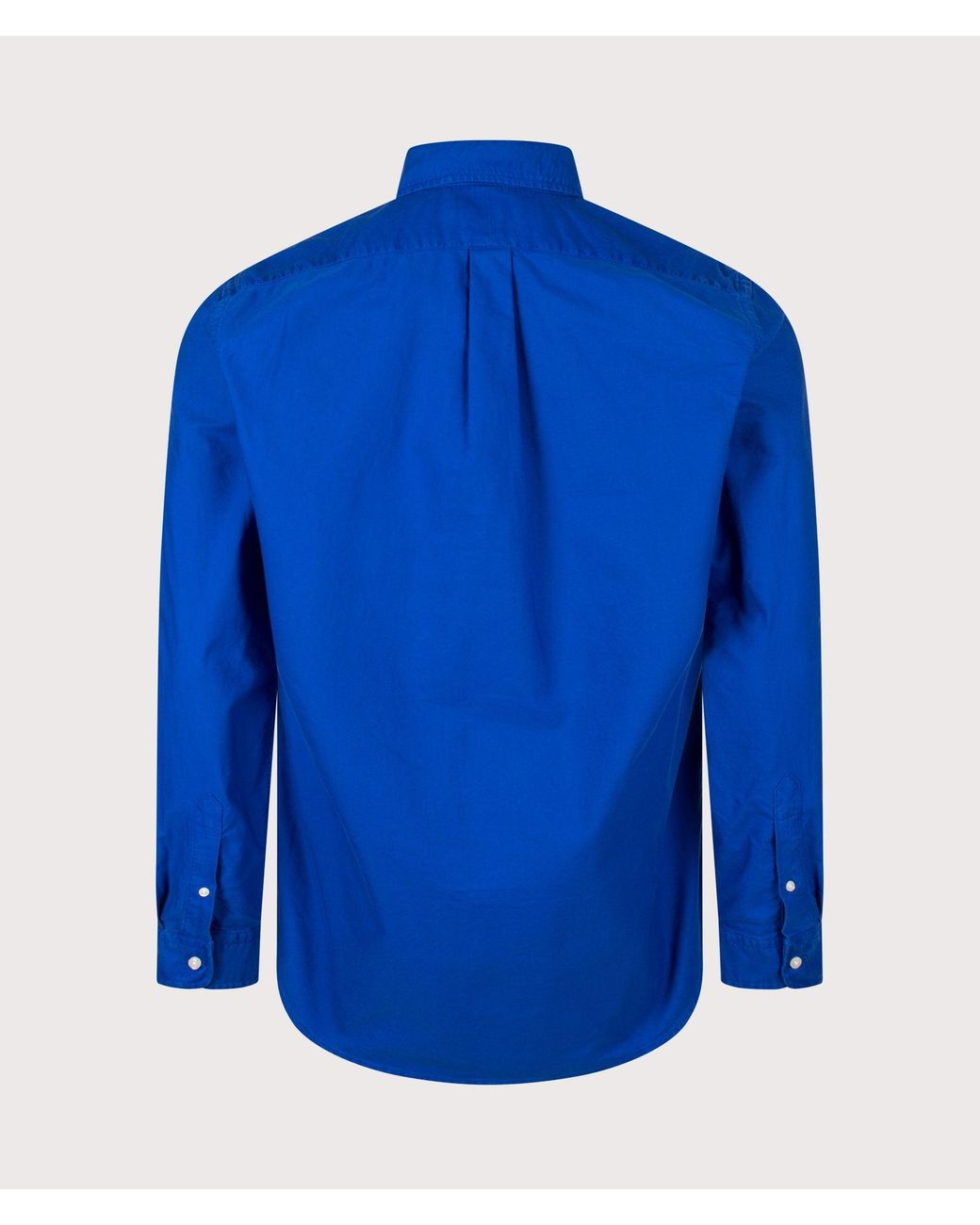 Polo Ralph Lauren Blue Custom Fit Garment-Dyed Oxford Shirt for men