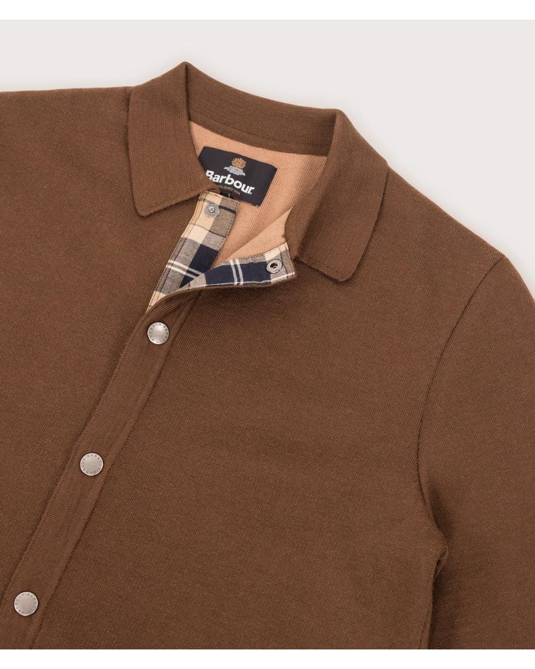 Barbour Brown Florcombe Knitted Cardigan for men