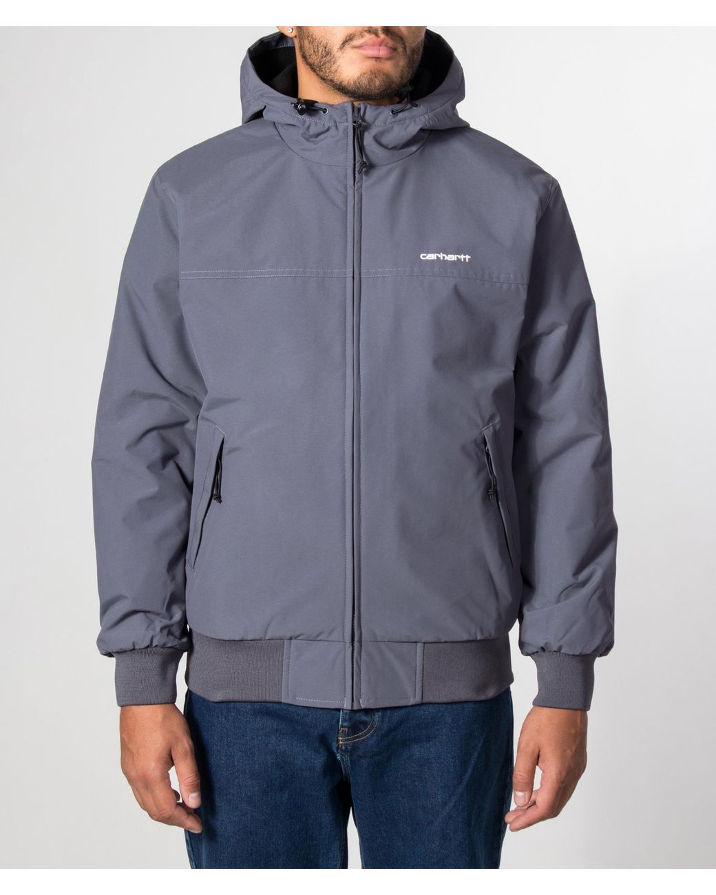 Carhartt Blue Regular Fit Hooded Sail Jacket for men