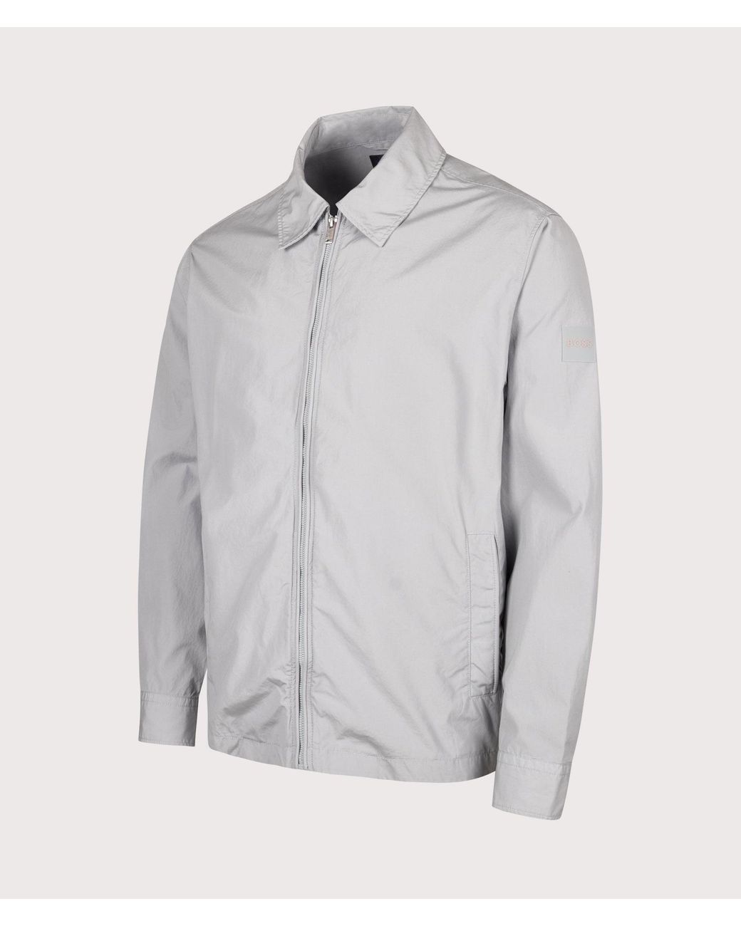 Boss Gray Oversized Lutti M Overshirt for men