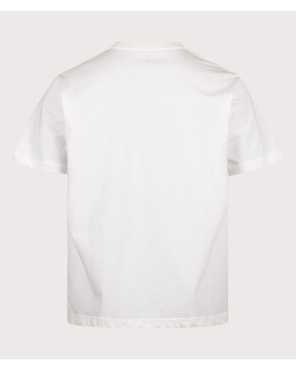 Snow Peak White Relaxed Fit Soft Cotton Logo T-Shirt for men