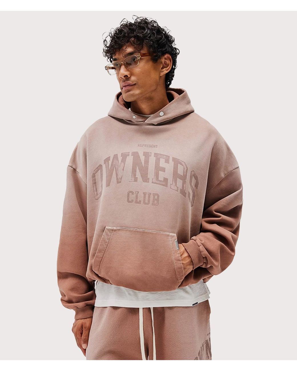 Represent Brown Oversized 2.0 Fit Owners Hoodie for men