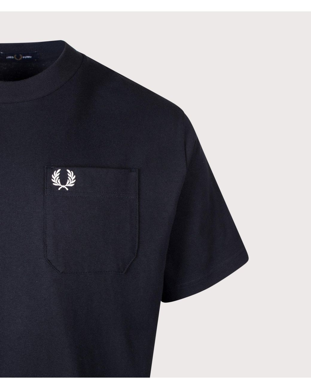 Fred Perry Blue Relaxed Fit T-Shirt for men
