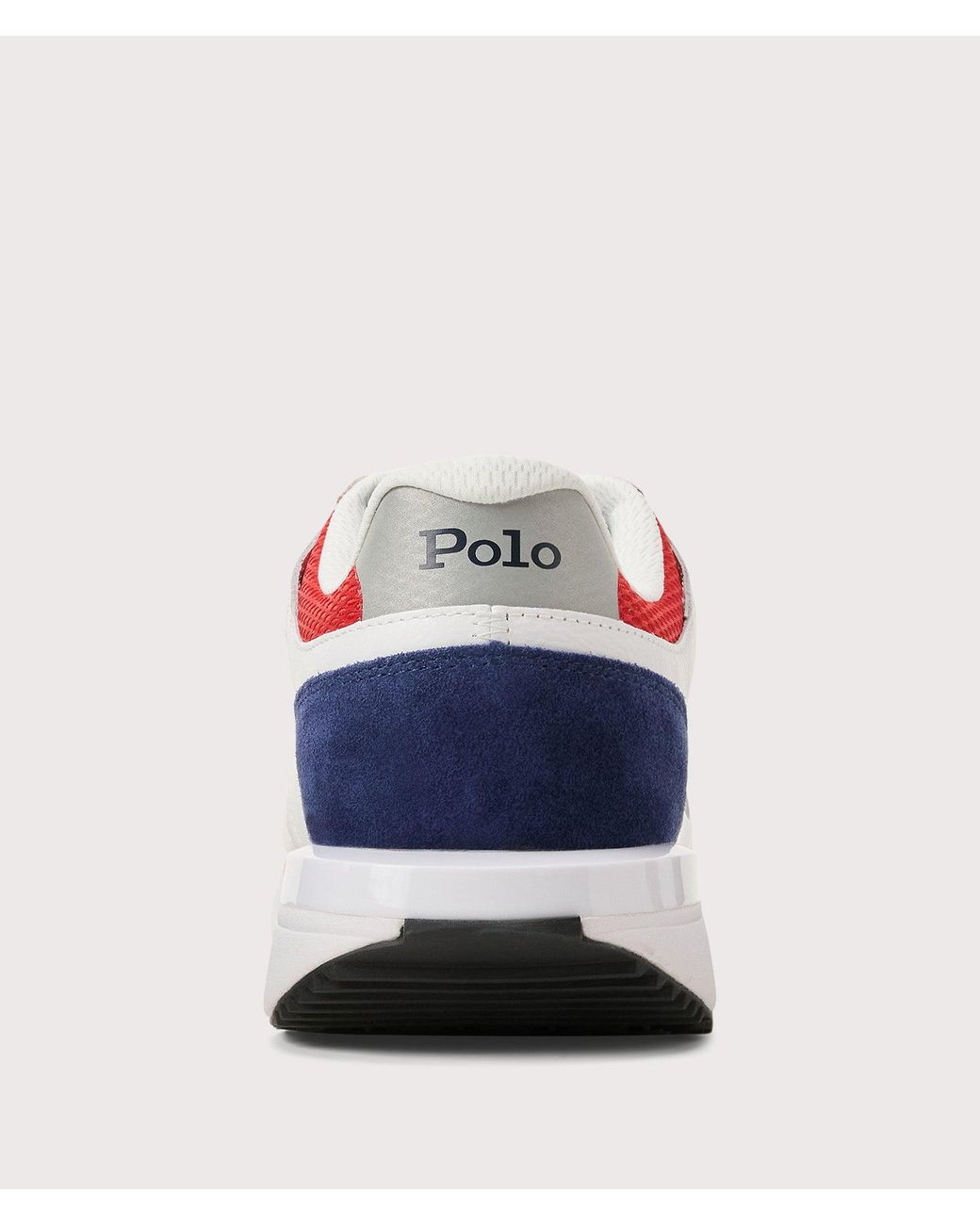 Ralph Lauren Blue Train 89 V2 Suede-Paneled Sneakers for men