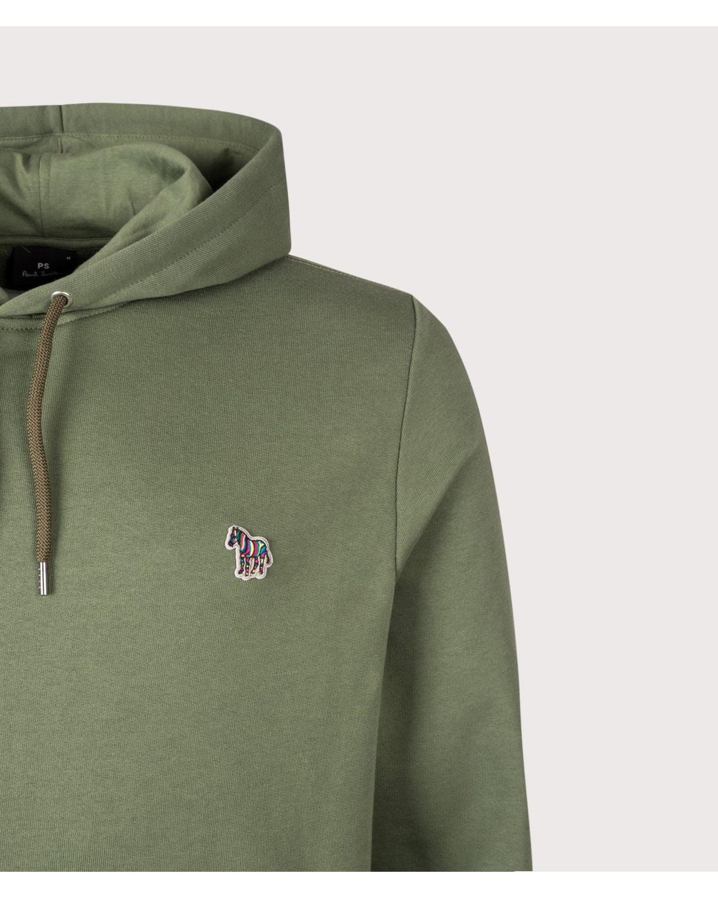 Paul Smith Green Regular Fit Zebra Logo Hoodie for men