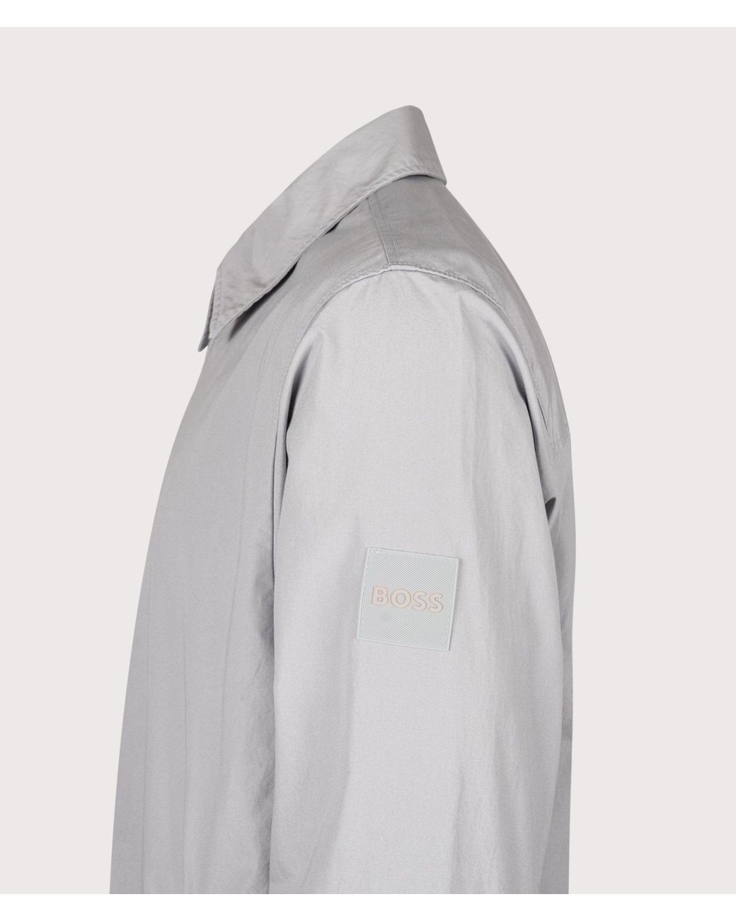 Boss Gray Oversized Lutti M Overshirt for men