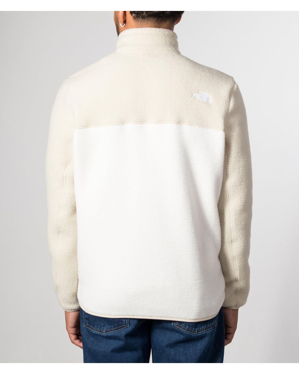 The North Face White Regular Fit Yumiori Zip Through Fleece for men