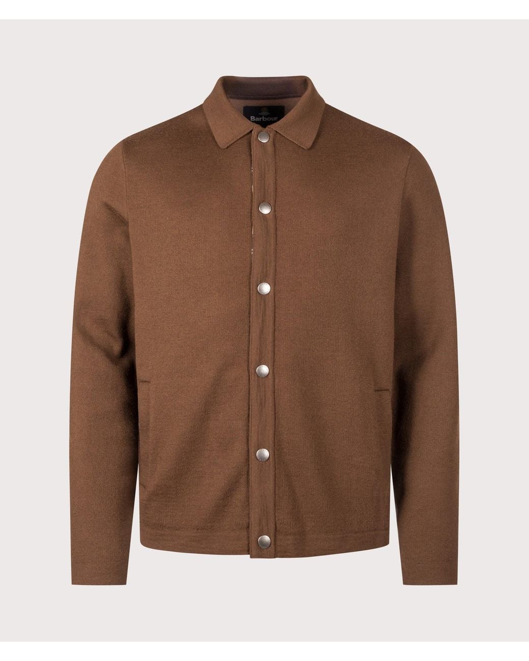 Barbour Brown Florcombe Knitted Cardigan for men