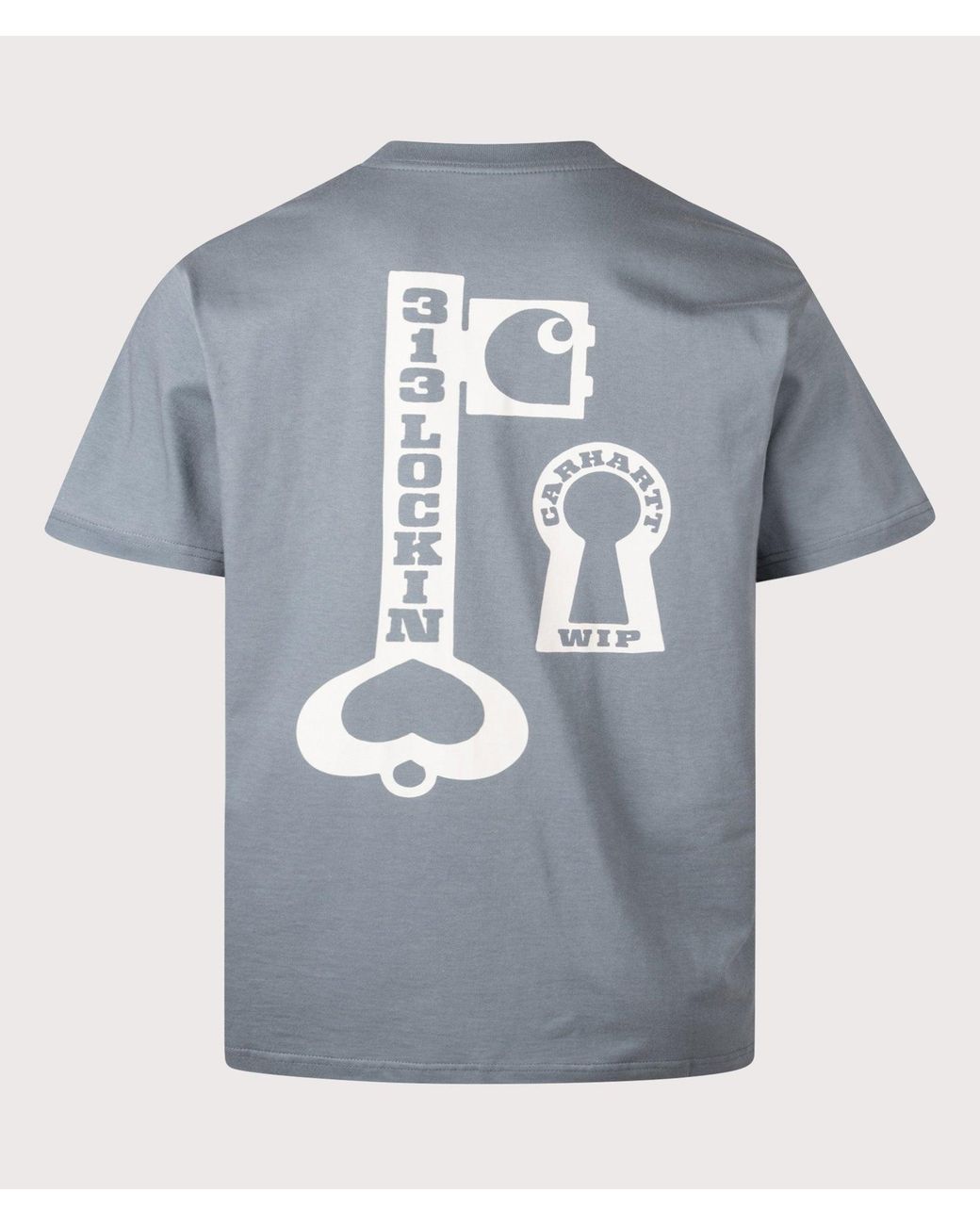 Carhartt Blue Loose Fit Locked T-Shirt for men