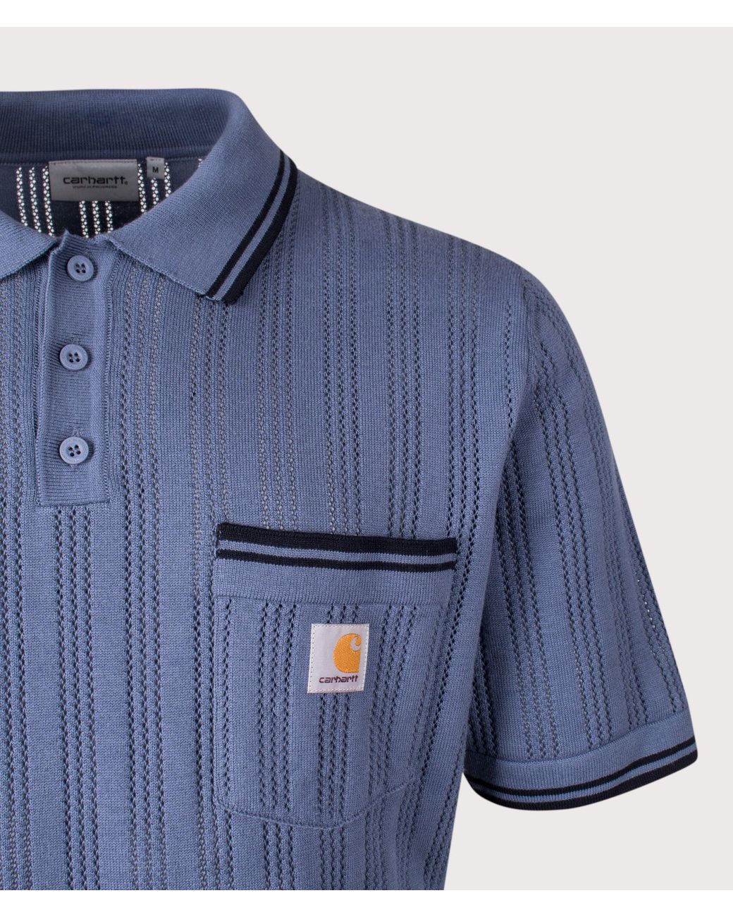Carhartt Blue Ramsey Polo Shirt for men