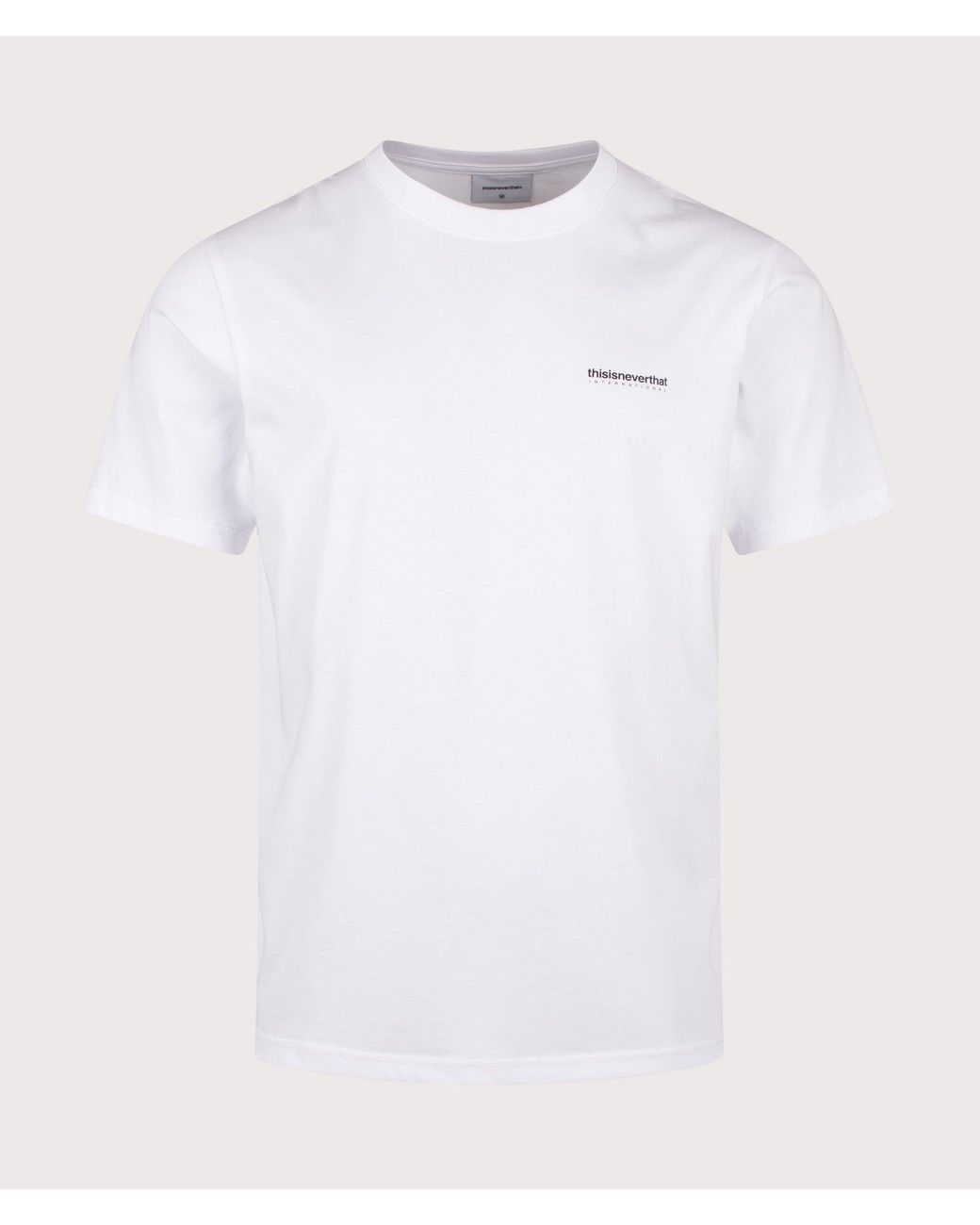 Thisisneverthat White Intl. Logo T-Shirt for men