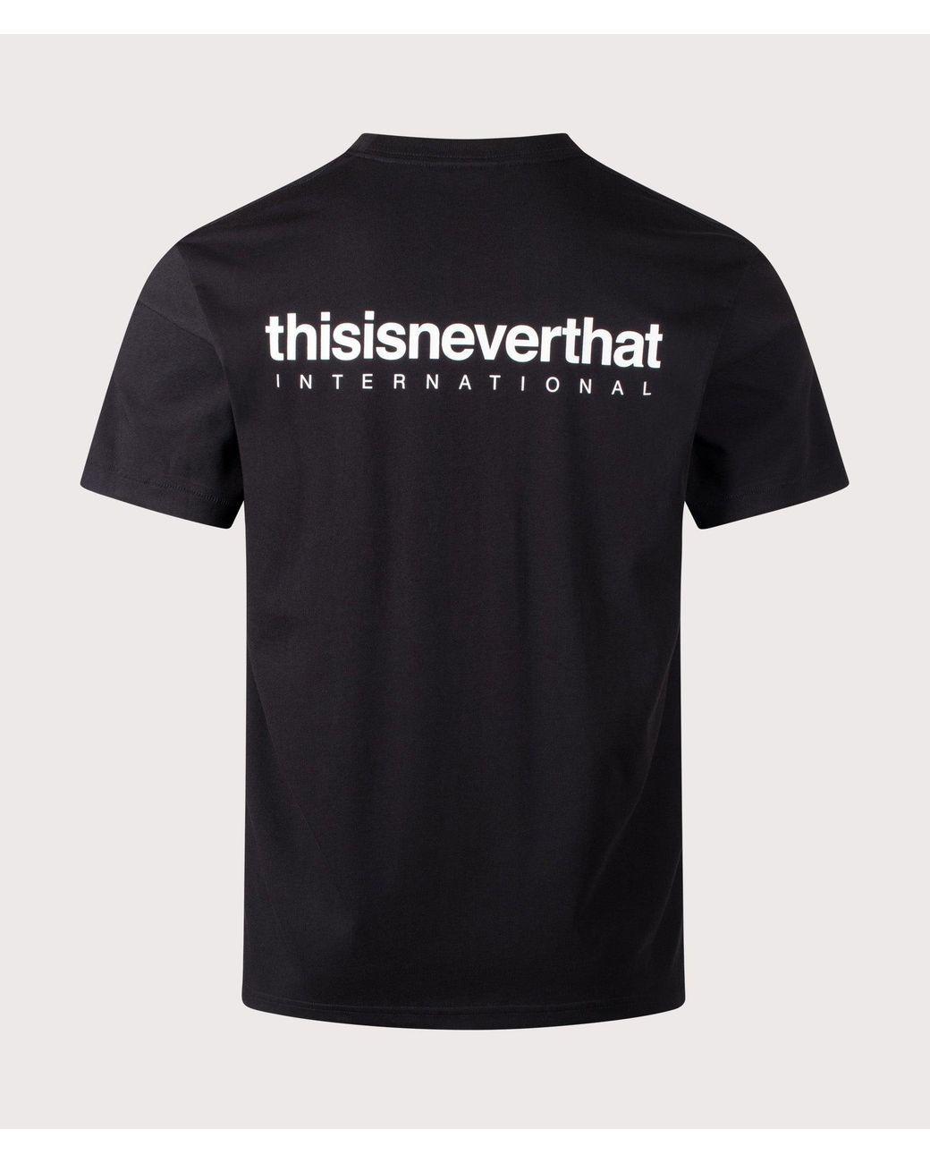 Thisisneverthat Black Intl. Logo T-Shirt for men