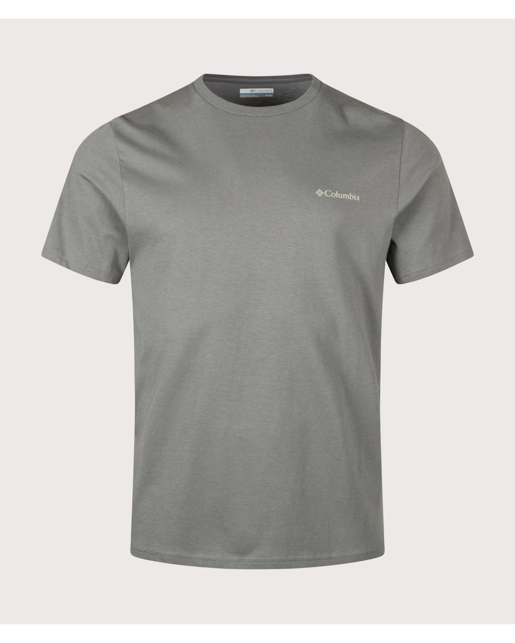 Columbia Gray Regular Fit Csc Outdoor Back Graphic T-Shirt for men