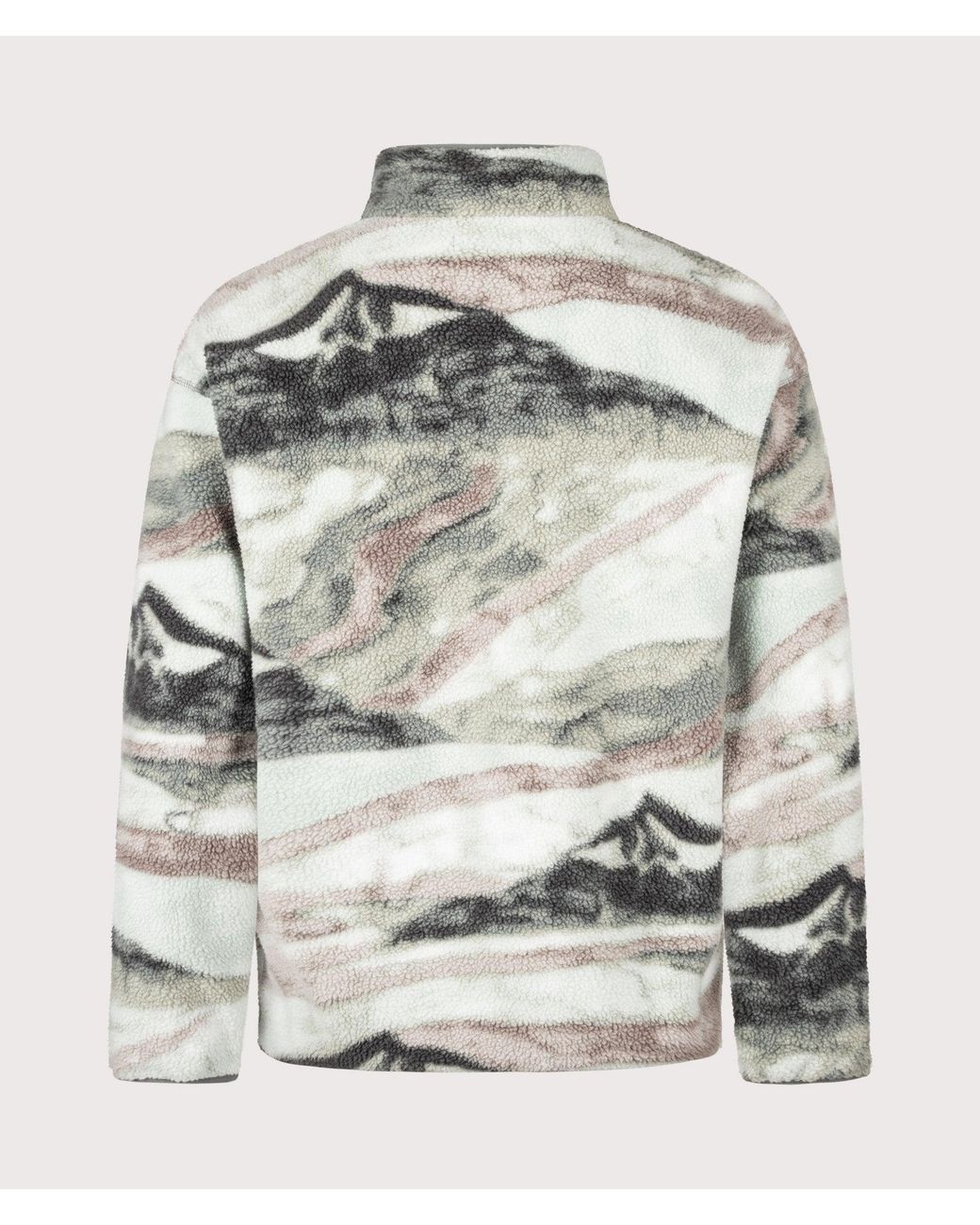 Columbia Gray Regular Fit Helvetia Ii Printed Half Snap Fleece for men