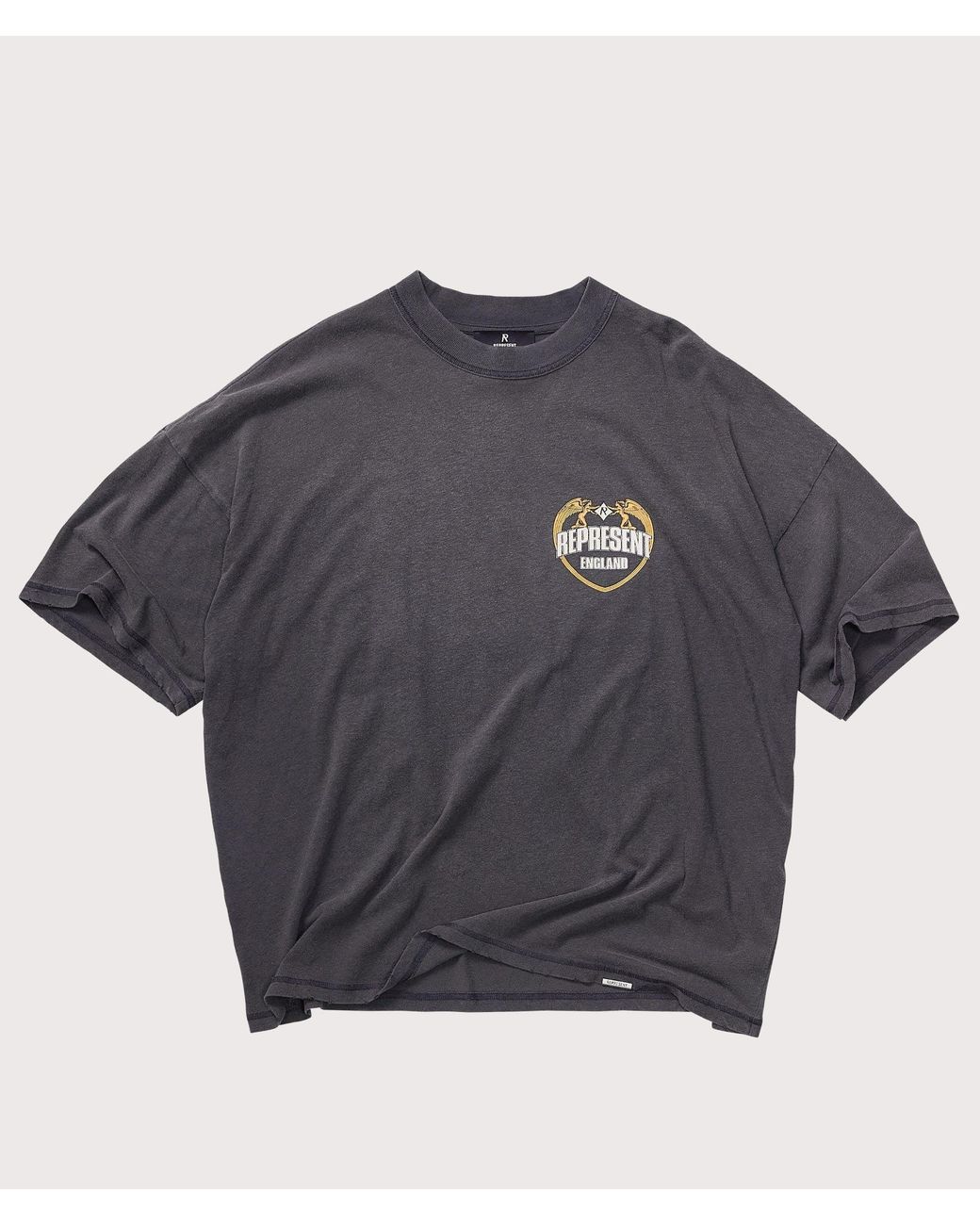 Represent Gray Angel Border T-Shirt for men