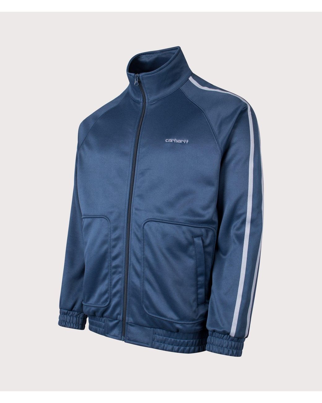 Carhartt Blue Relaxed Fit Bolar Sweat Jacket for men