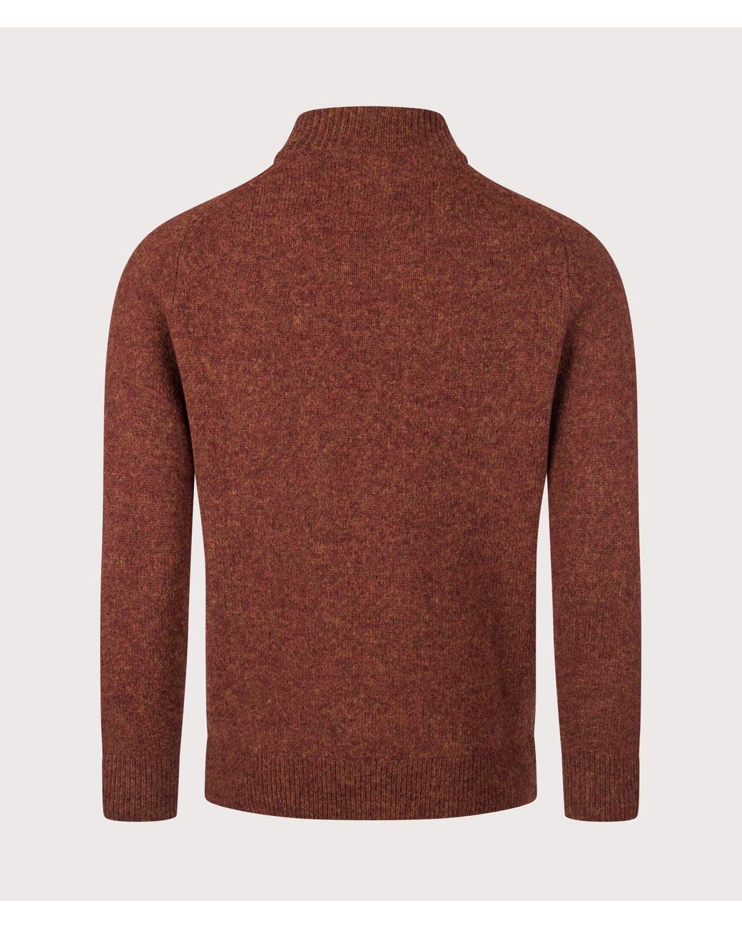 Barbour Red Regular Fit Talder Zip Through Jumper for men