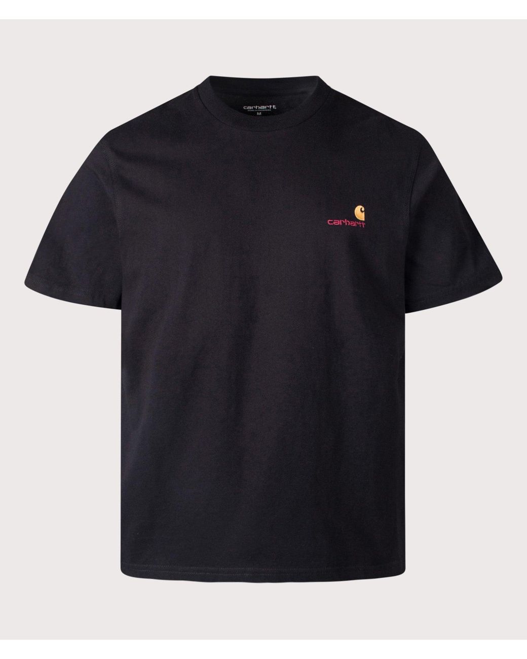 Carhartt Black Loose Fit American Script T-Shirt for men