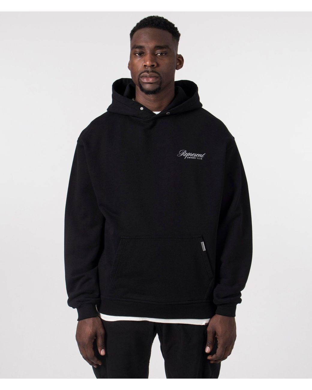 Represent Black Owners Club Script Hoodie for men