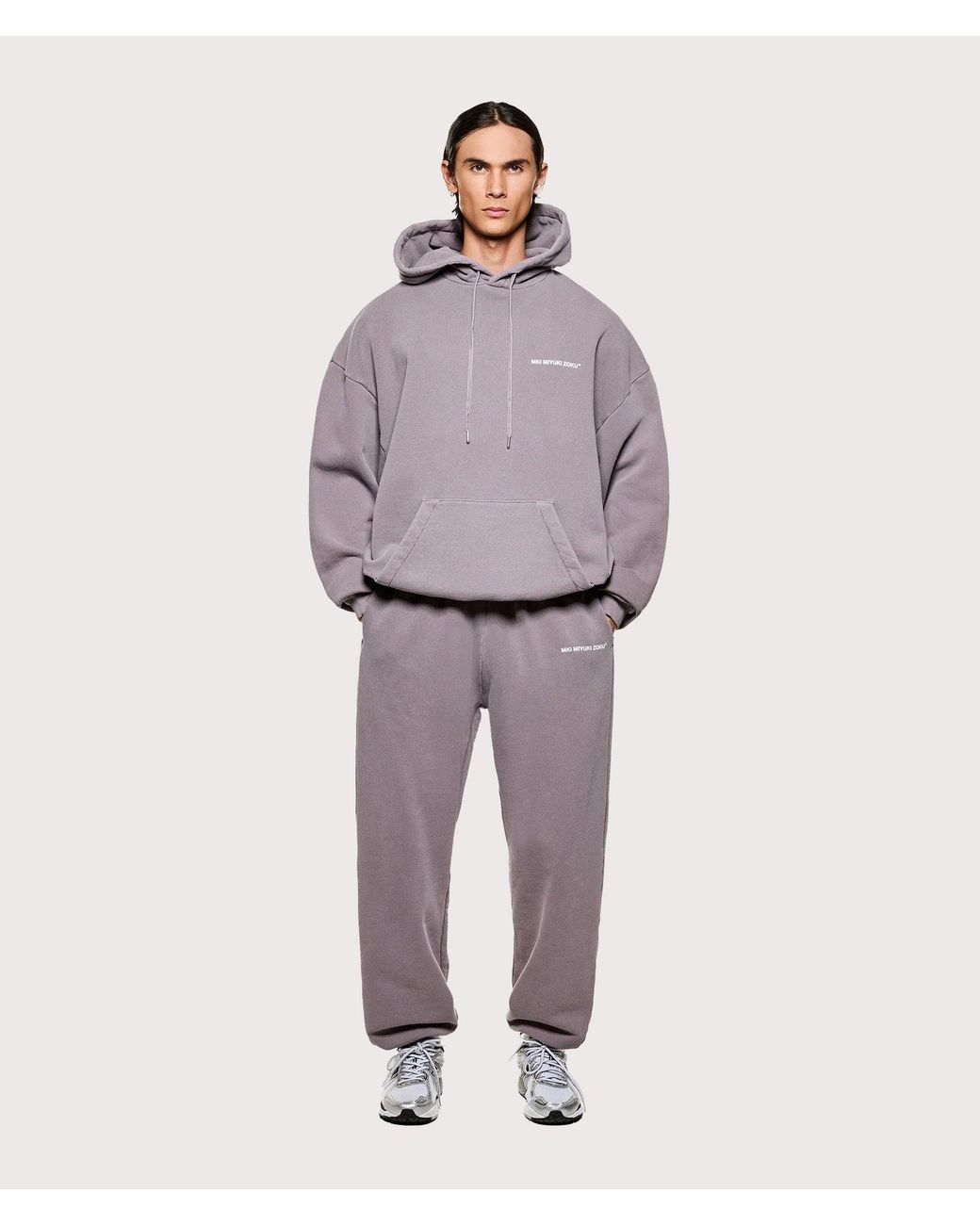 MKI Miyuki-Zoku Gray Oversized Uniform Hoodie for men