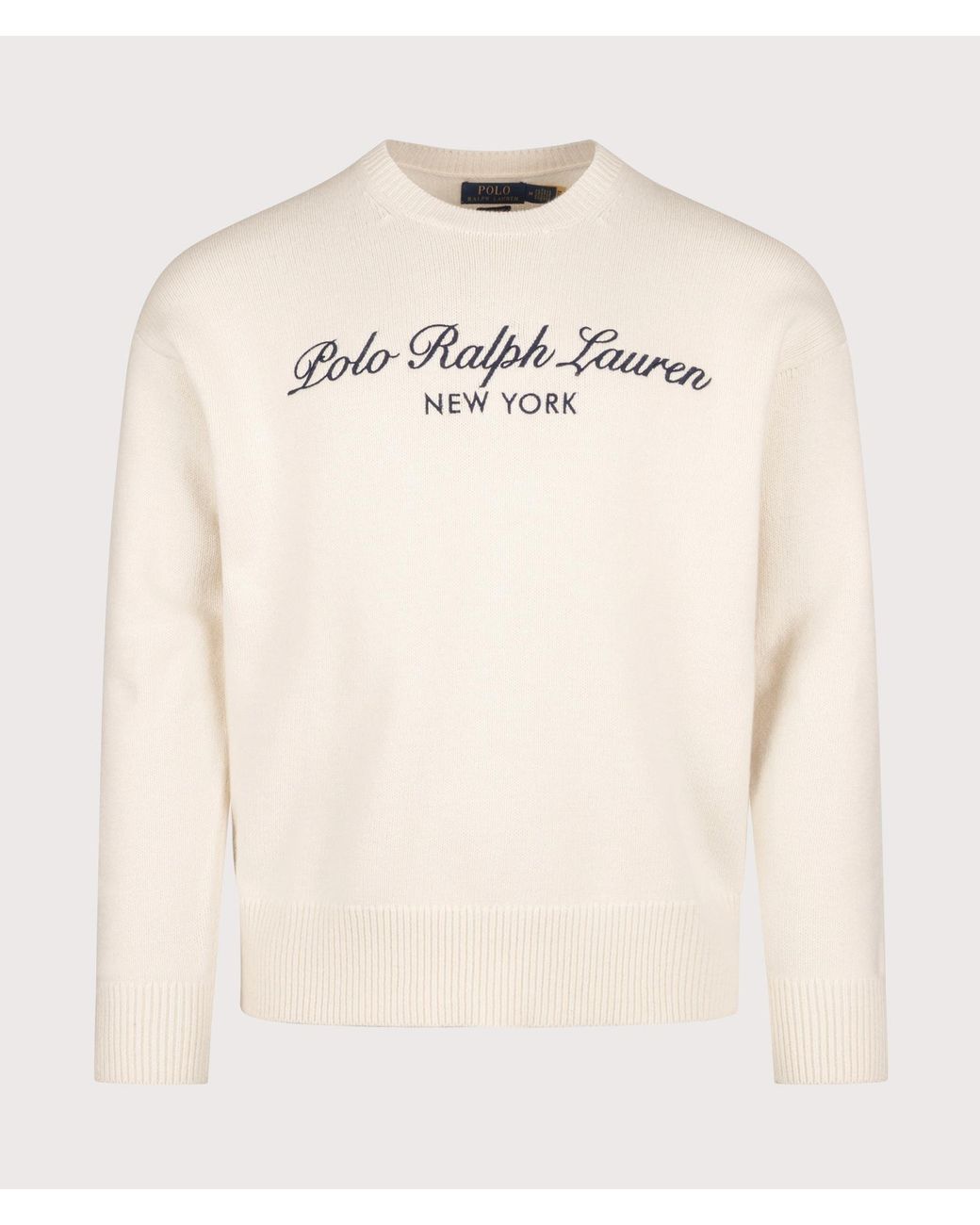 Polo Ralph Lauren Natural Relaxed Fit Wool Blend Knitted Jumper for men
